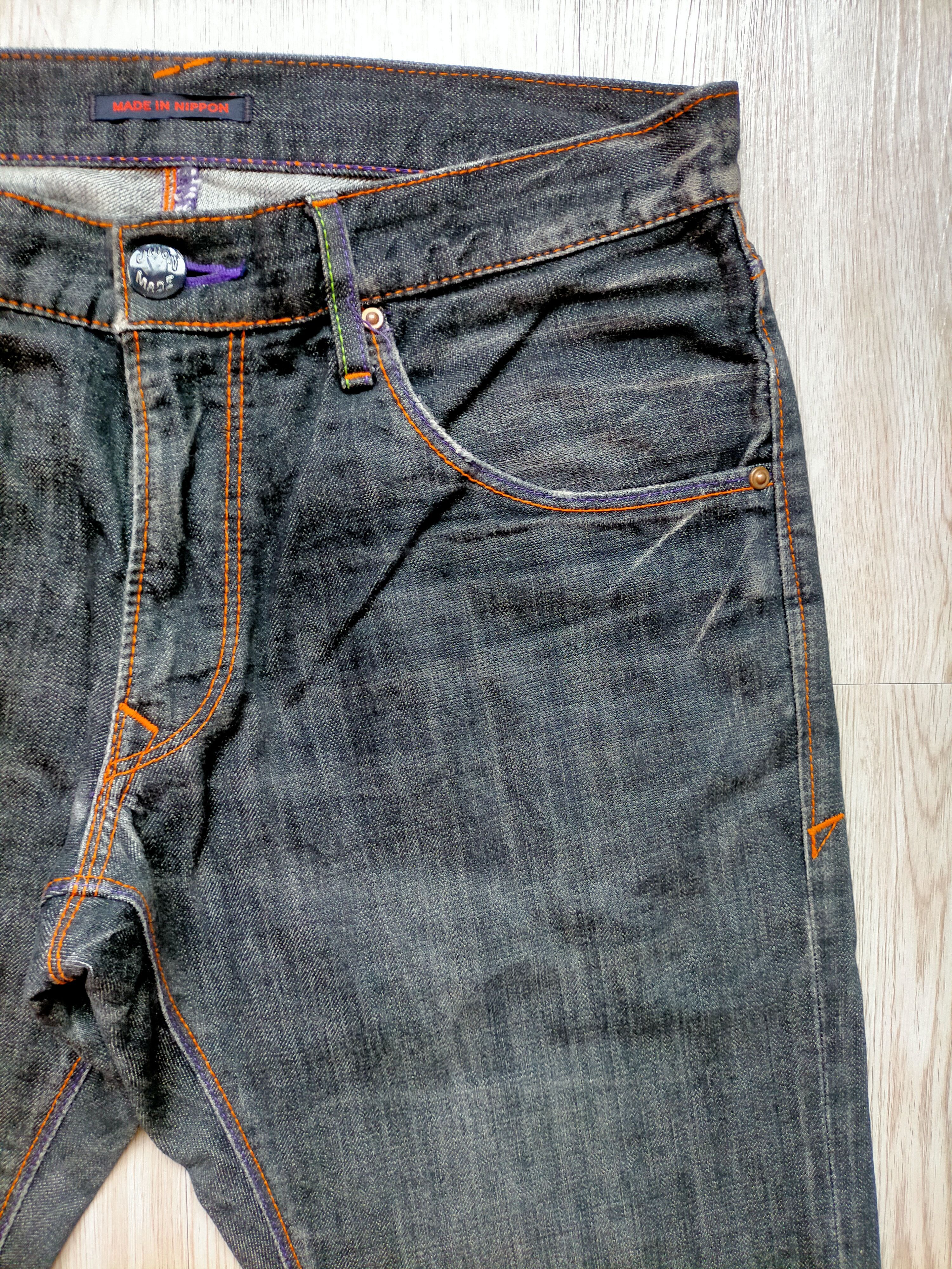 Hysteric Glamour × Japanese Brand Flare Jeans Union Made Blue Way Black Japan Boot cut Denim Size US 33 - 5 Thumbnail