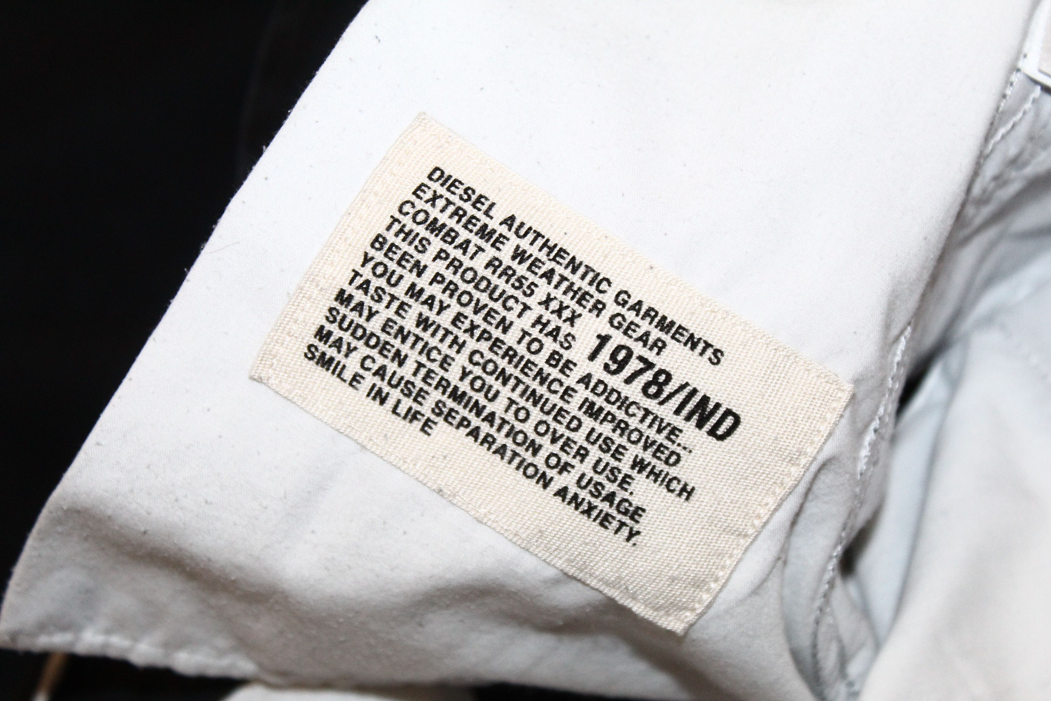 Diesel Diesel Black P-Jared-NL Slim Fit Twill Chino Cargo Trousers Size US 33 - 13 Thumbnail