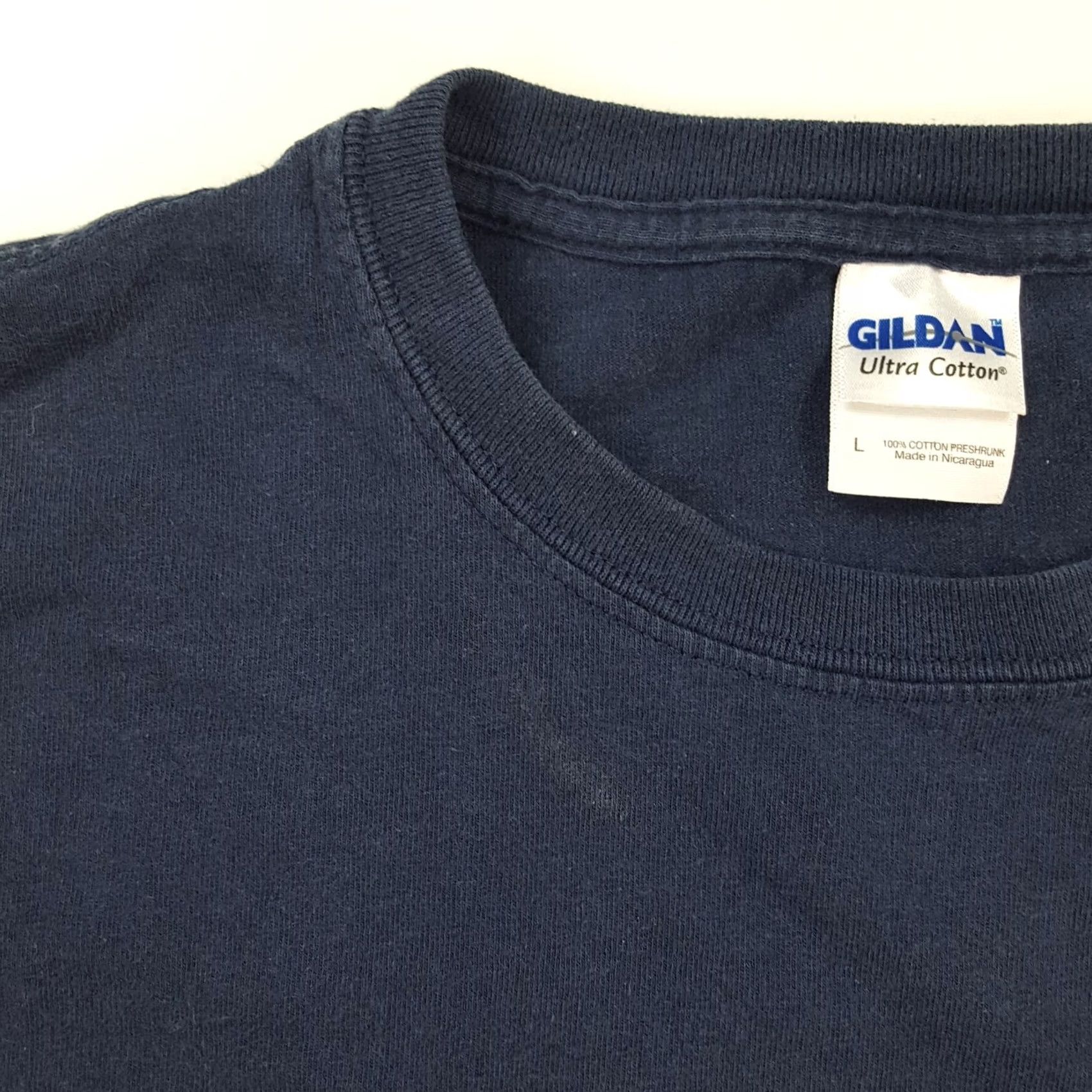 Gildan VINTAGE Ball Mason Jar Men's Large Navy Blue Retro Stoner Weed 90s Y2K T Shirt Blue 90s Retro Weed Stoner Graphic Print Nike? Size US L / EU 52-54 / 3 - 3 Thumbnail