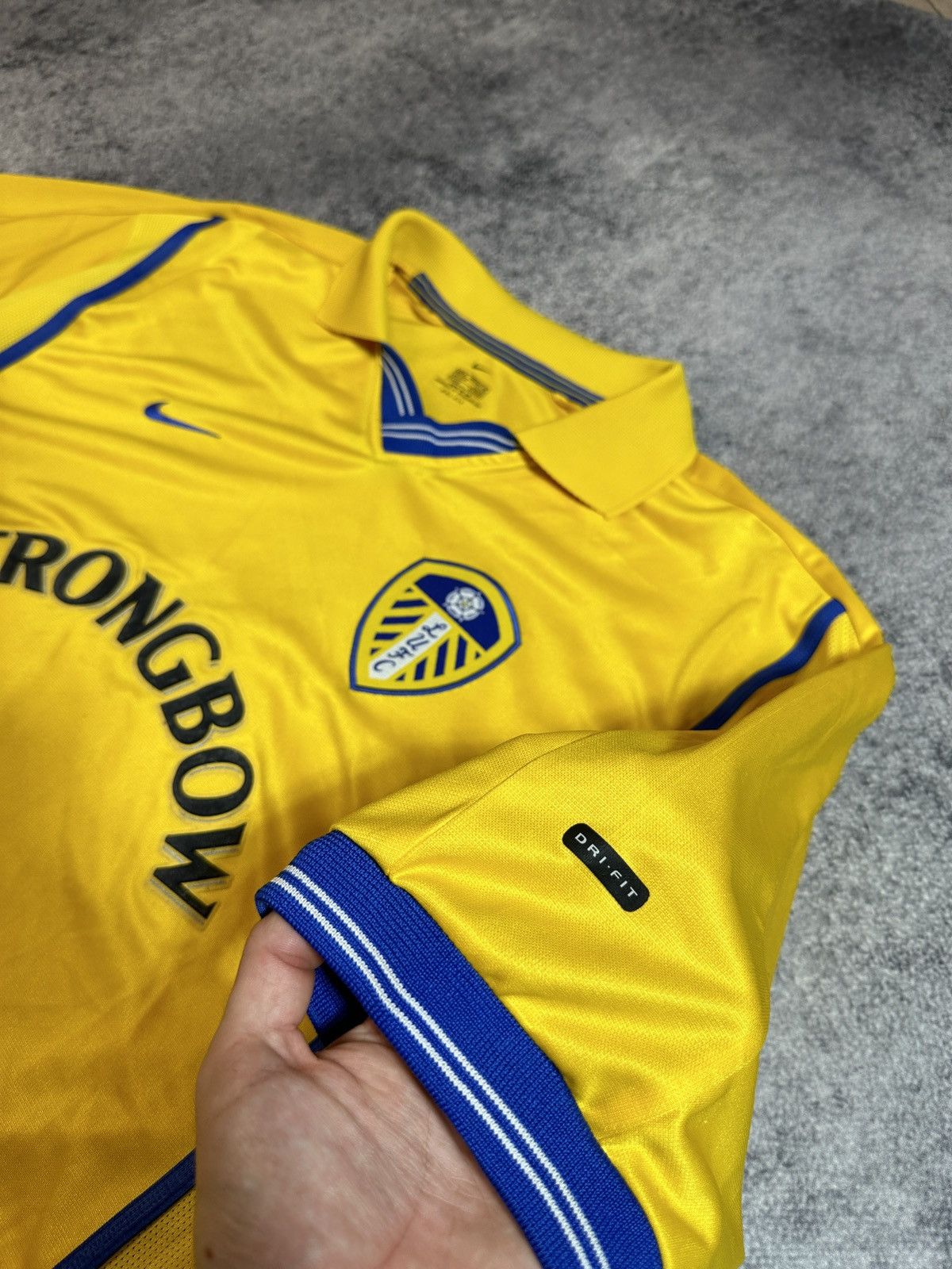 Nike × Vintage Vintage Nike Leeds United Soccer Jersey Blokecore 90s Style Size US XL / EU 56 / 4 - 3 Thumbnail