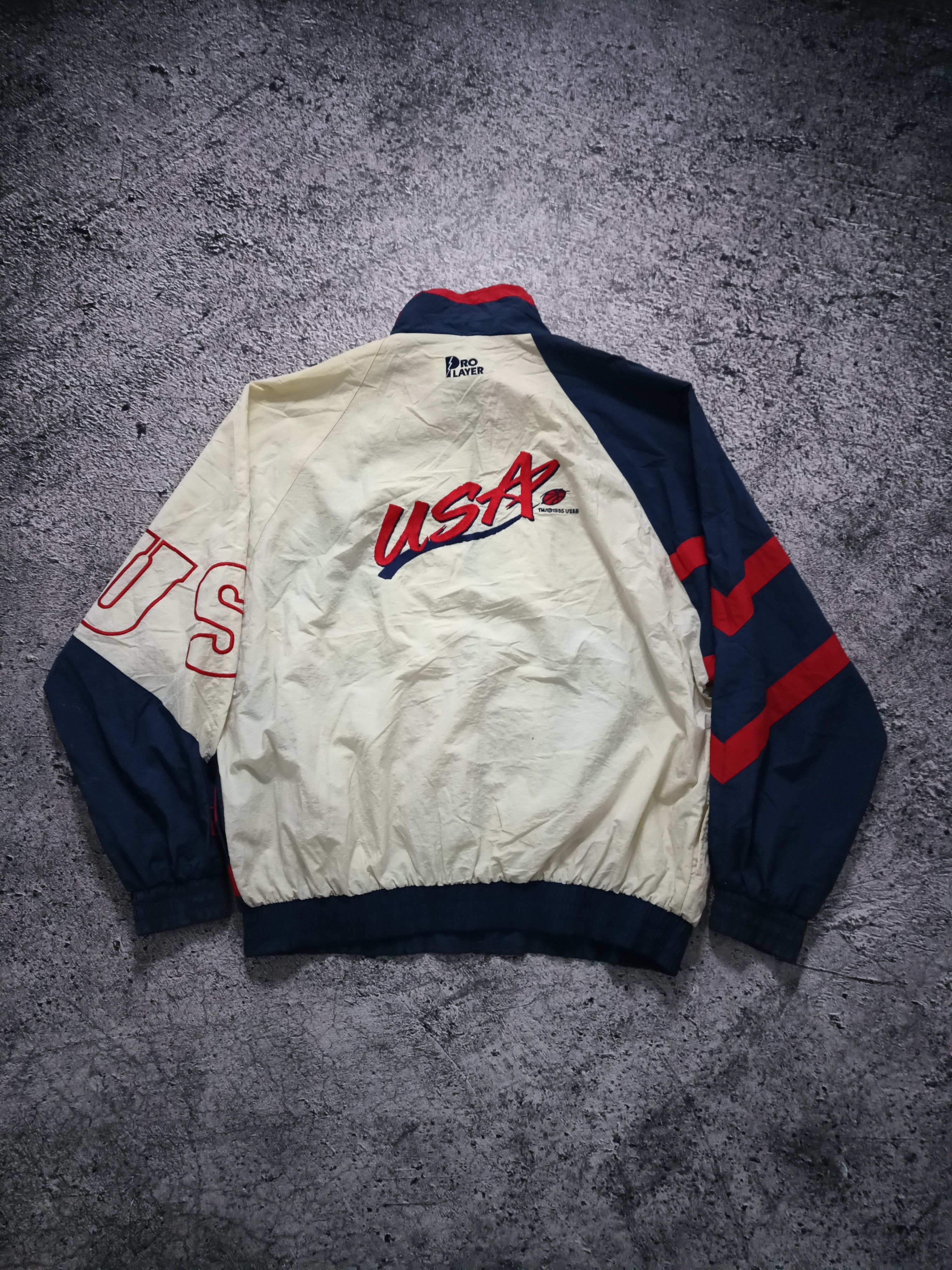 Pro Player × USA Olympics × Vintage Vintage 90s USA basketball windbreaker Size US L / EU 52-54 / 3 - 2 Thumbnail