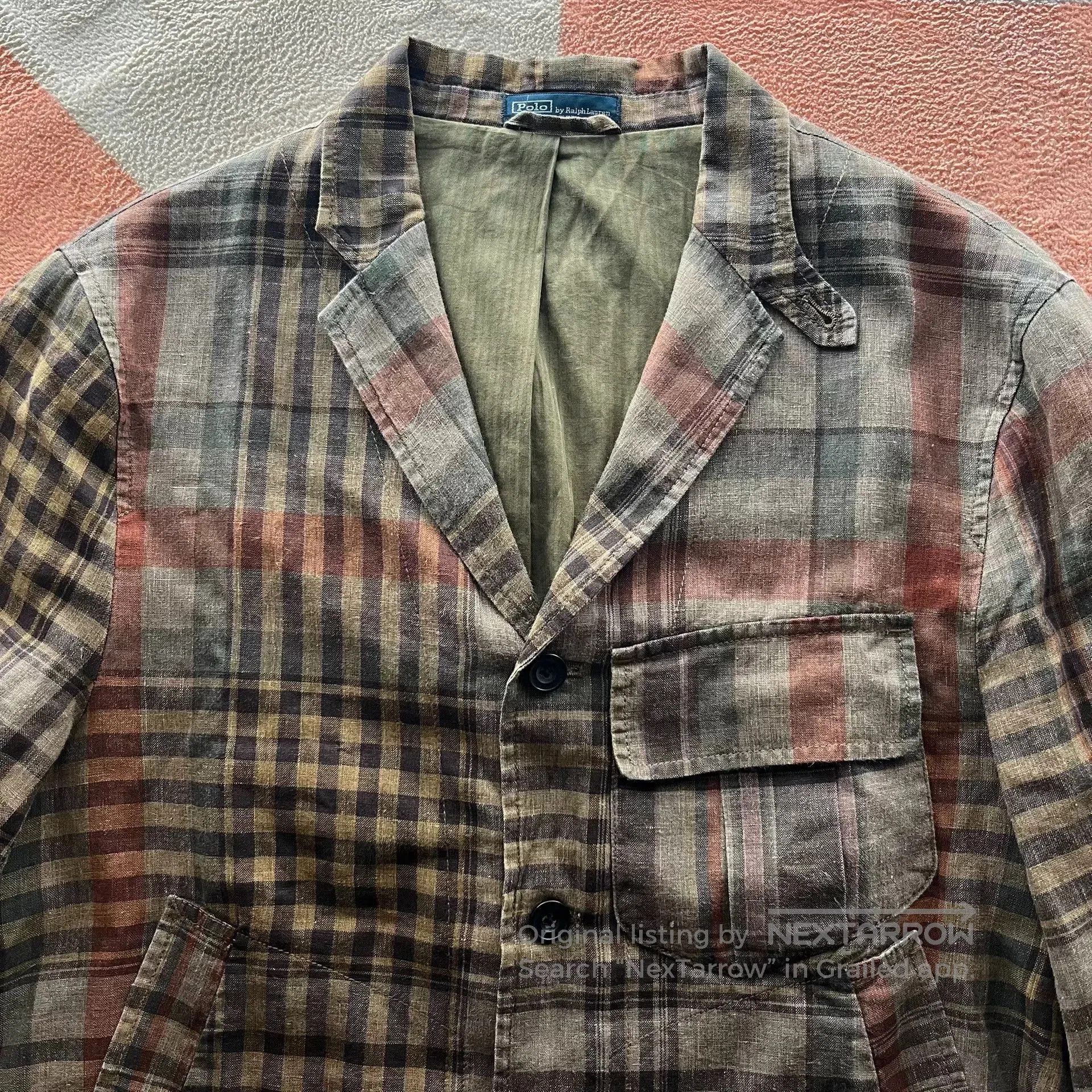 Polo Ralph Lauren Ralph Lauren Polo Linen Plaid Trench Coat. Size US XL / EU 56 / 4 - 4 Thumbnail