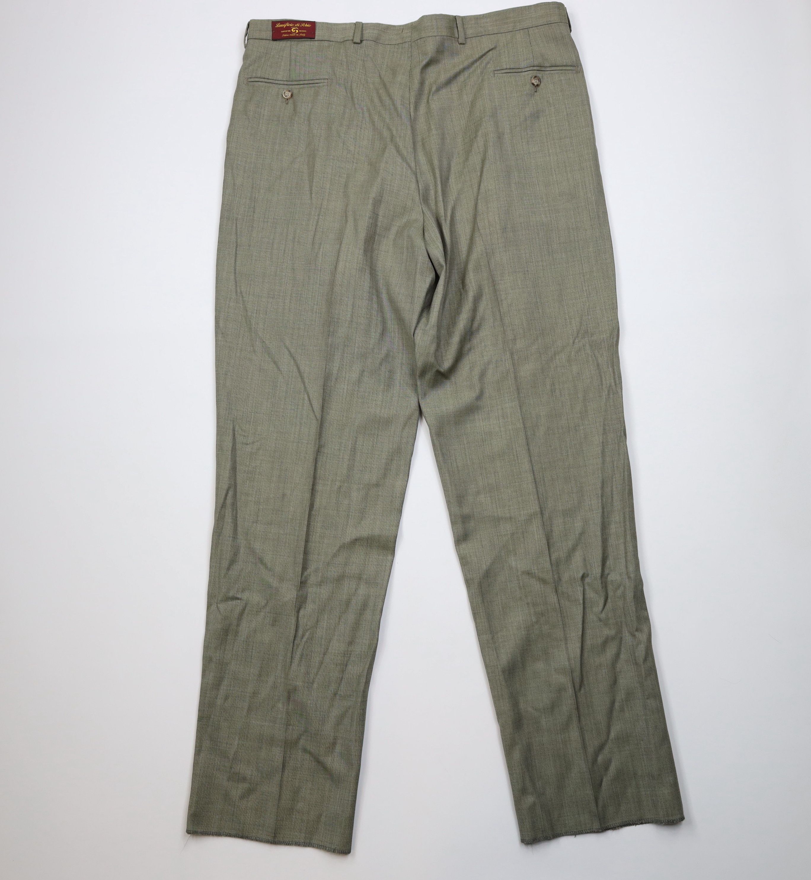 Vintage Deadstock Vintage 90s Streetwear Merino Wool Wide Leg Pants Size US 40 / EU 56 - 10 Thumbnail