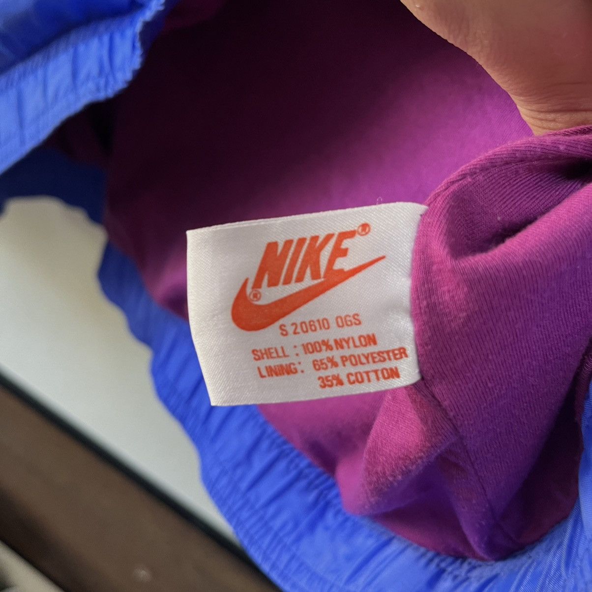 Nike Nike Vintage Track Jacket Nylon Woven Drill Japanese Boxy Size US L / EU 52-54 / 3 - 7 Thumbnail