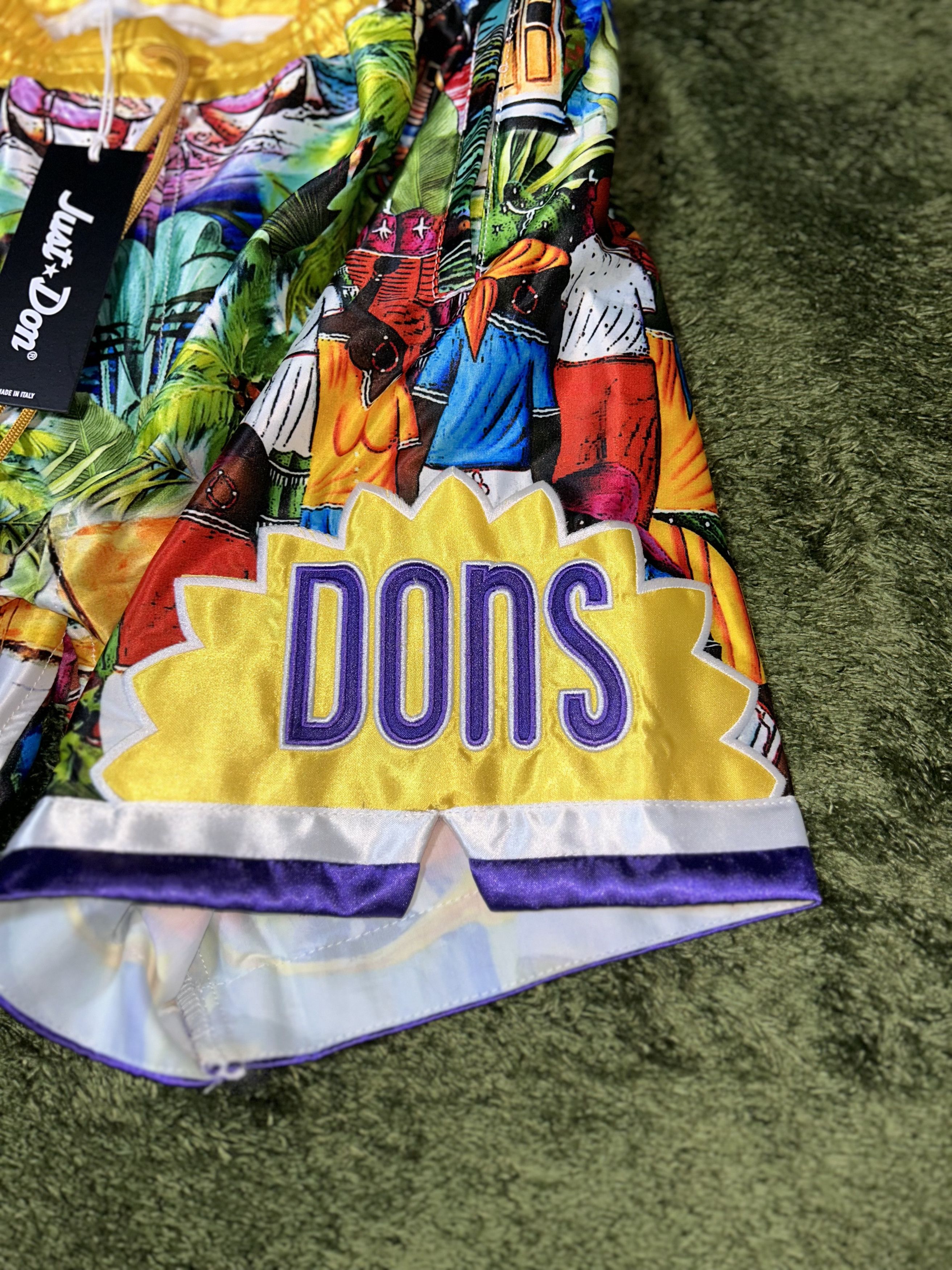 Designer × Just Don [S] Just don don c basketball shorts multi yellow Size US 32 / EU 48 - 3 Thumbnail