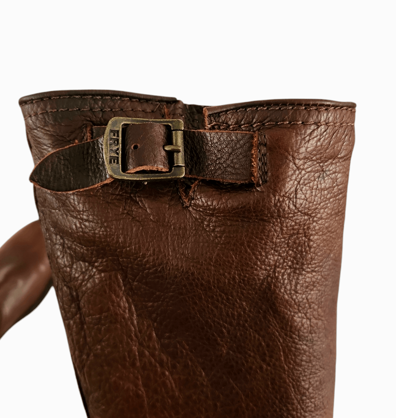 Frye FRYE SLOUCH Tall Brown Leather Motorcycle style Boots SZ 9 Size US 9 / IT 39 - 9 Thumbnail