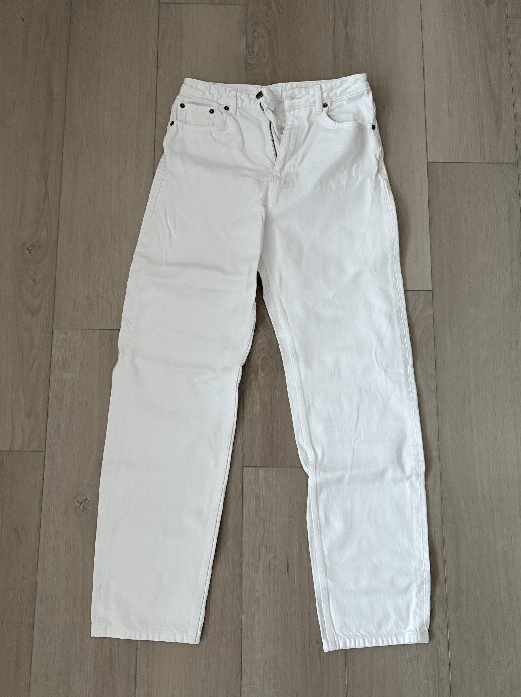 Ksubi KSUBI Women's White Straight Leg Jeans 28" Size 28" / US 6 / IT 42 - 1 Thumbnail