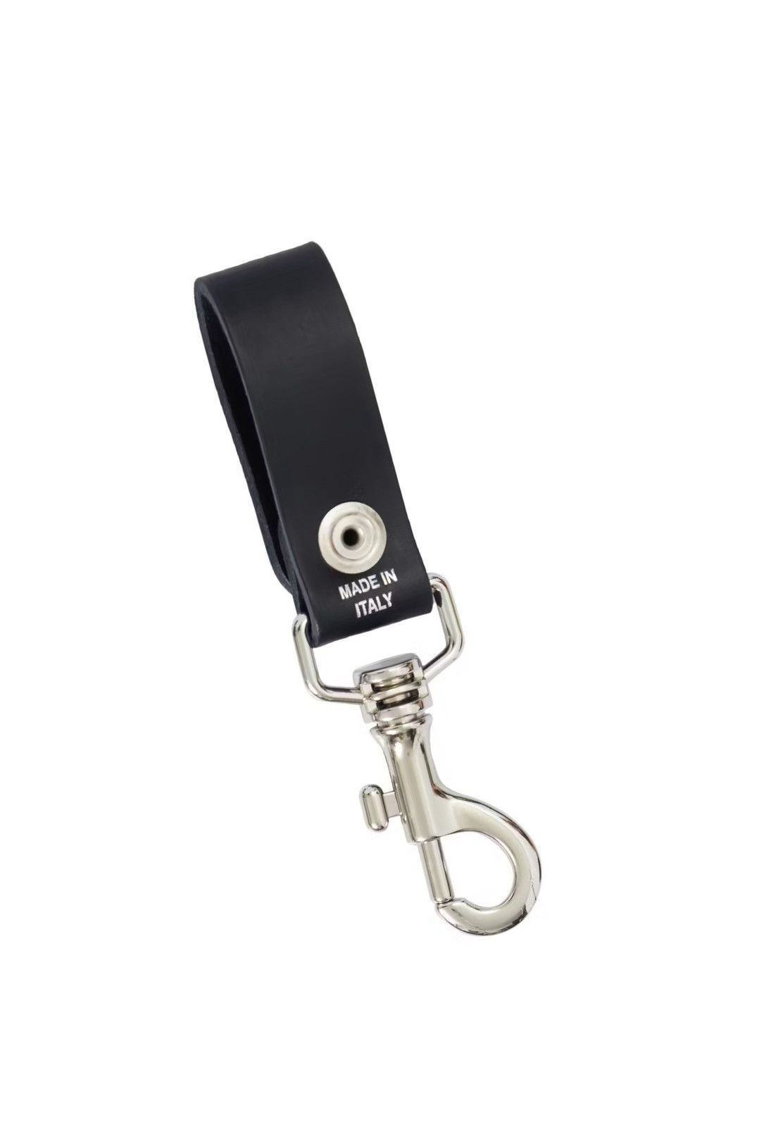 supreme leather key loop black