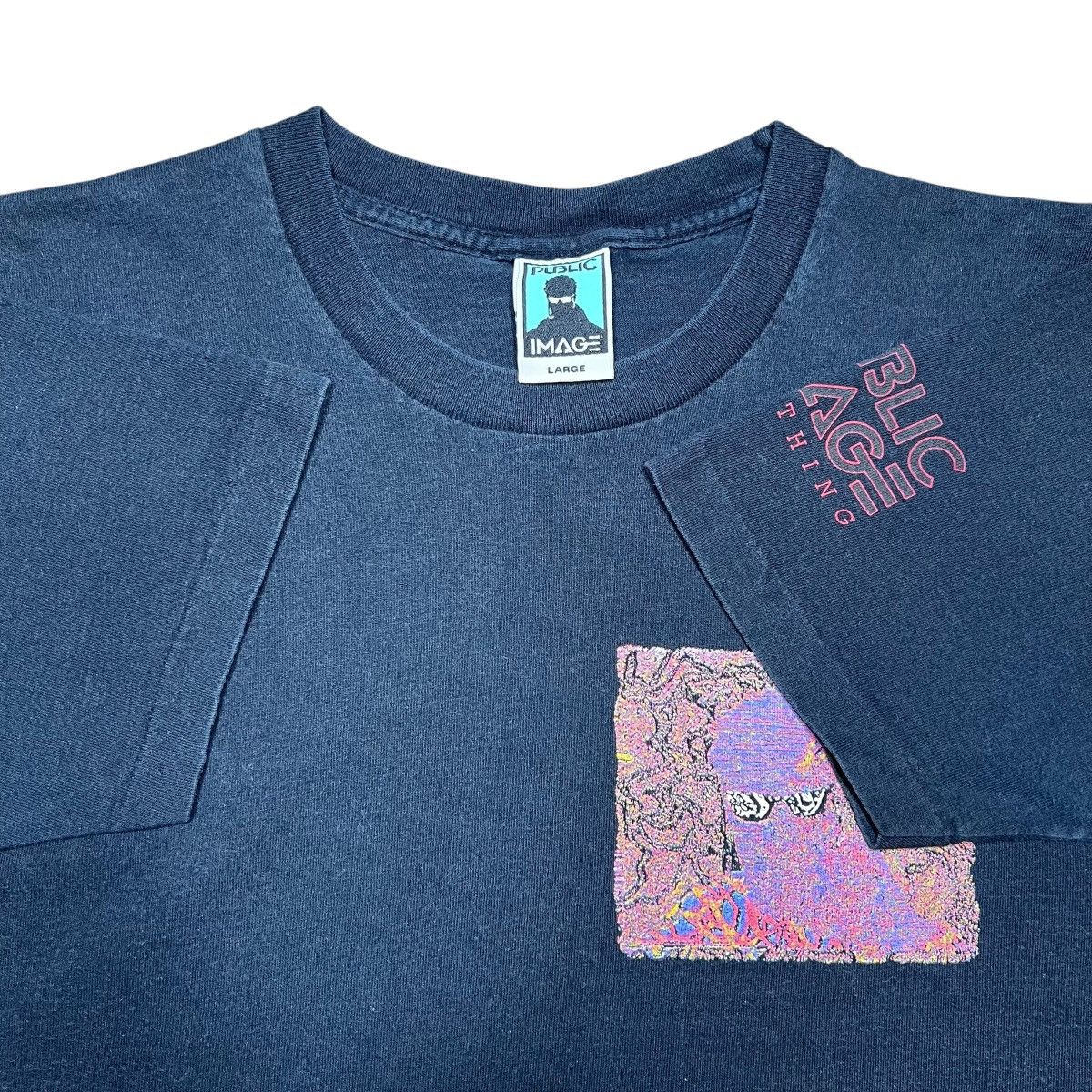 Other Vintage 1990s Public Image Clothing Trippy Psychedelic Tee Size US L / EU 52-54 / 3 - 3 Thumbnail