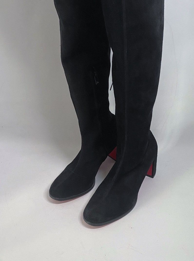 Christian Louboutin Christian Louboutin Stretchadoxa Botta Alta Suede Boots 37 Size US 7 / IT 37 - 7 Thumbnail