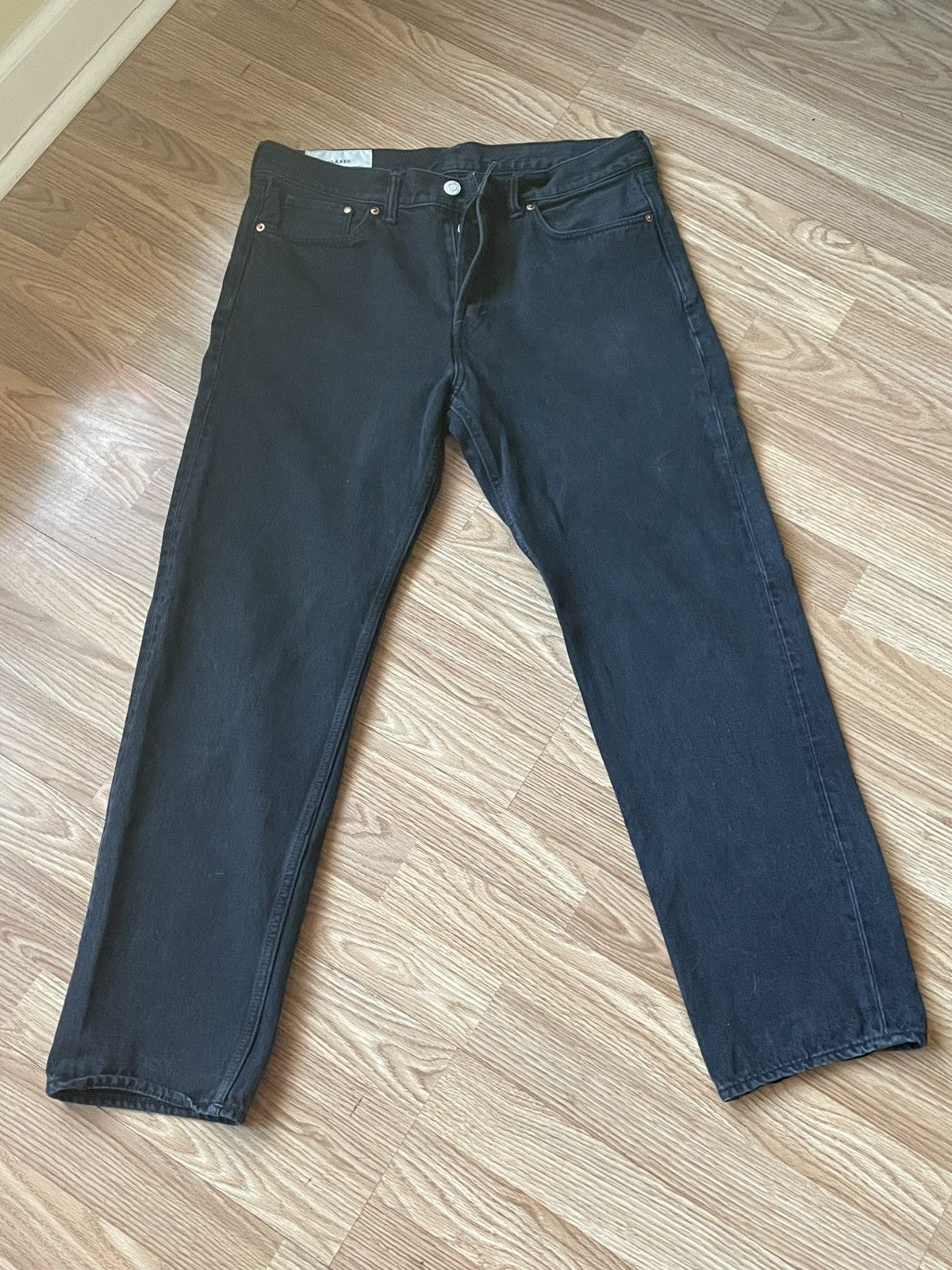 H&M H&M relaxed black jeans Size US 33 - 1 Thumbnail