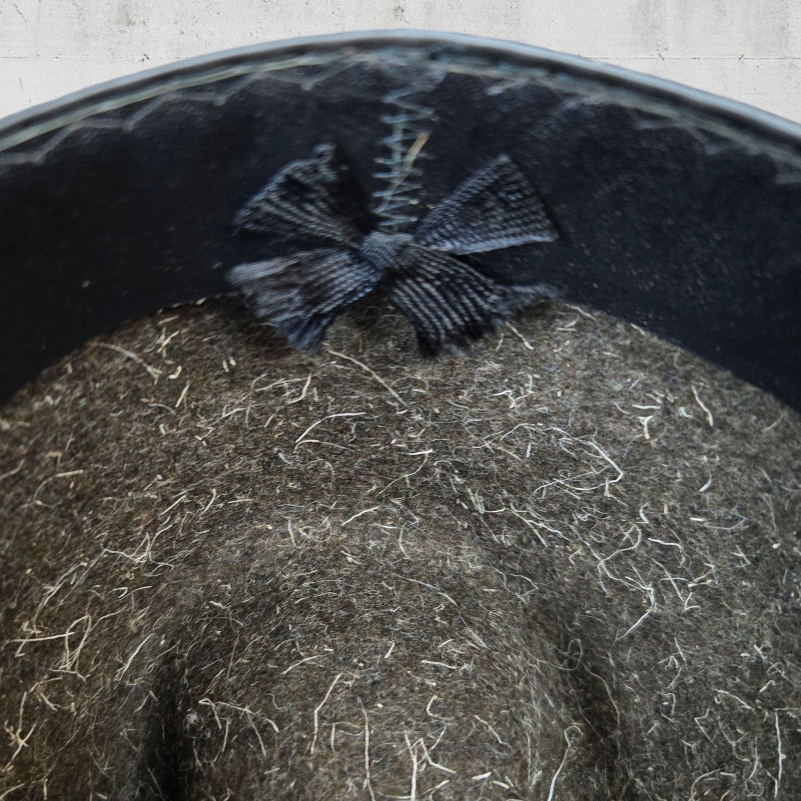 Vintage 1950s Gray German Bavaria Wool Alpine Trilby Hat Size ONE SIZE - 5 Thumbnail