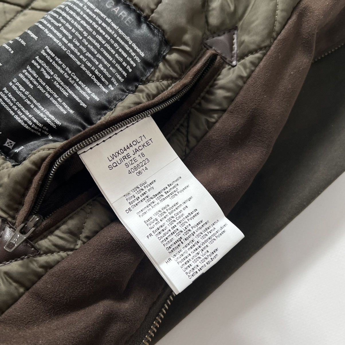 Barbour Barbour Squire Wax jacket khaki green Size XL / US 12-14 / IT 48-50 - 8 Thumbnail