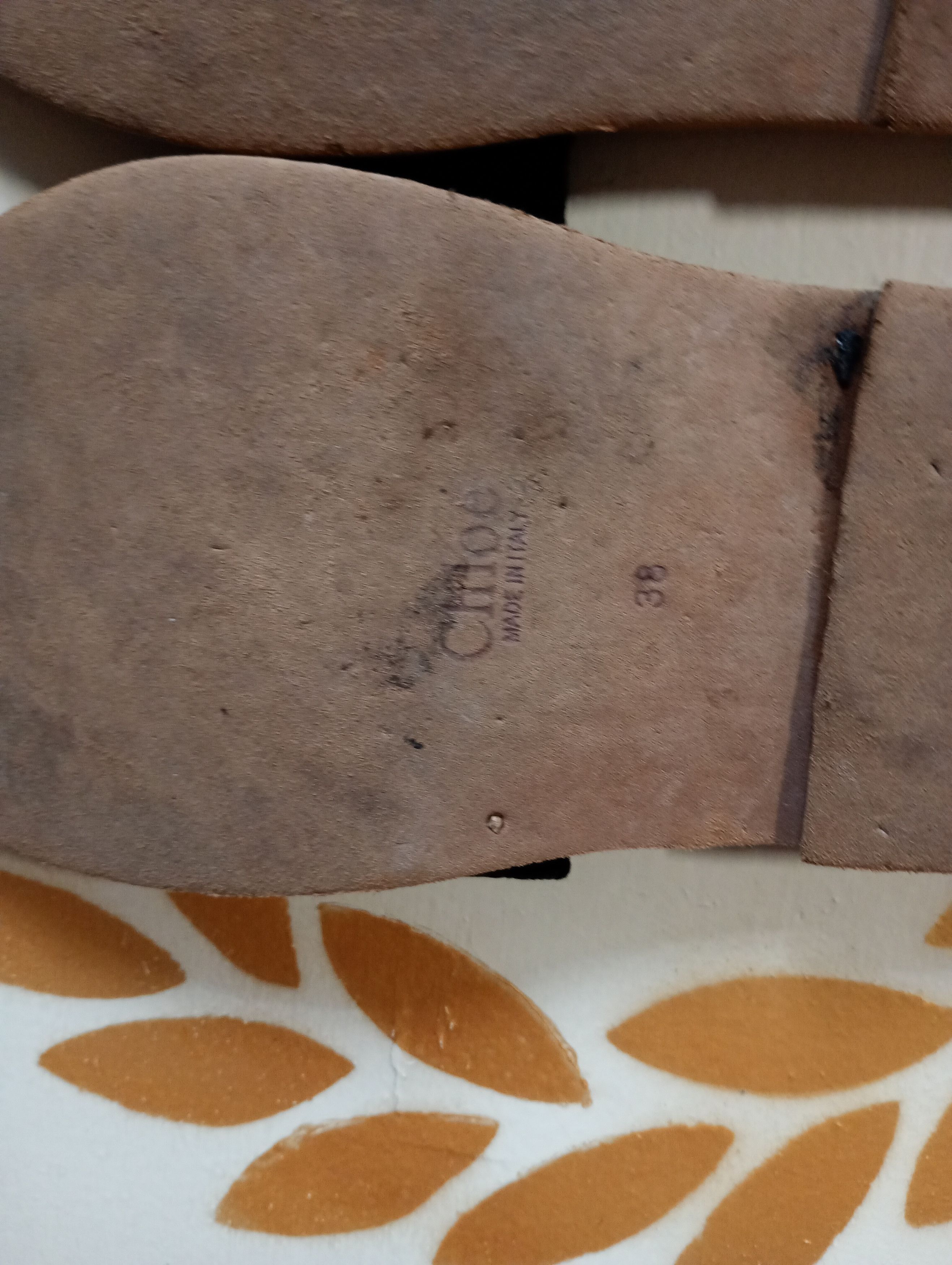 Chloe × Designer CHLOE Woody Flat Logo Canvas Black Slide Sandals 38 Size US 7.5 / IT 37.5 - 9 Thumbnail