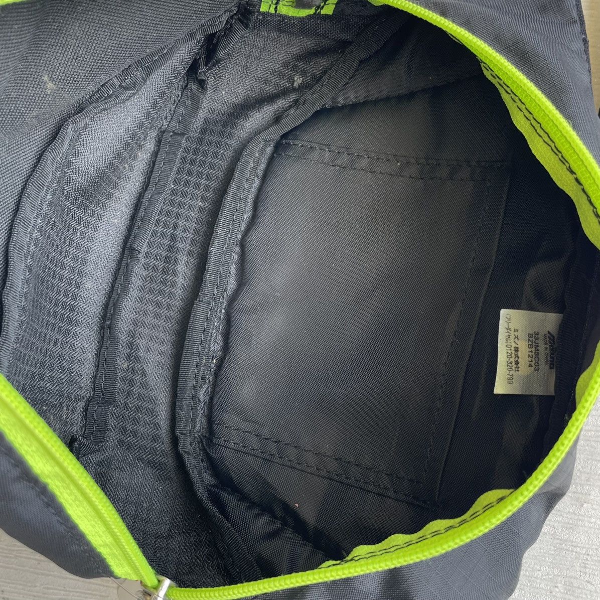 Mizuno Mizuno Black Green Waist Bag Size ONE SIZE - 8 Thumbnail
