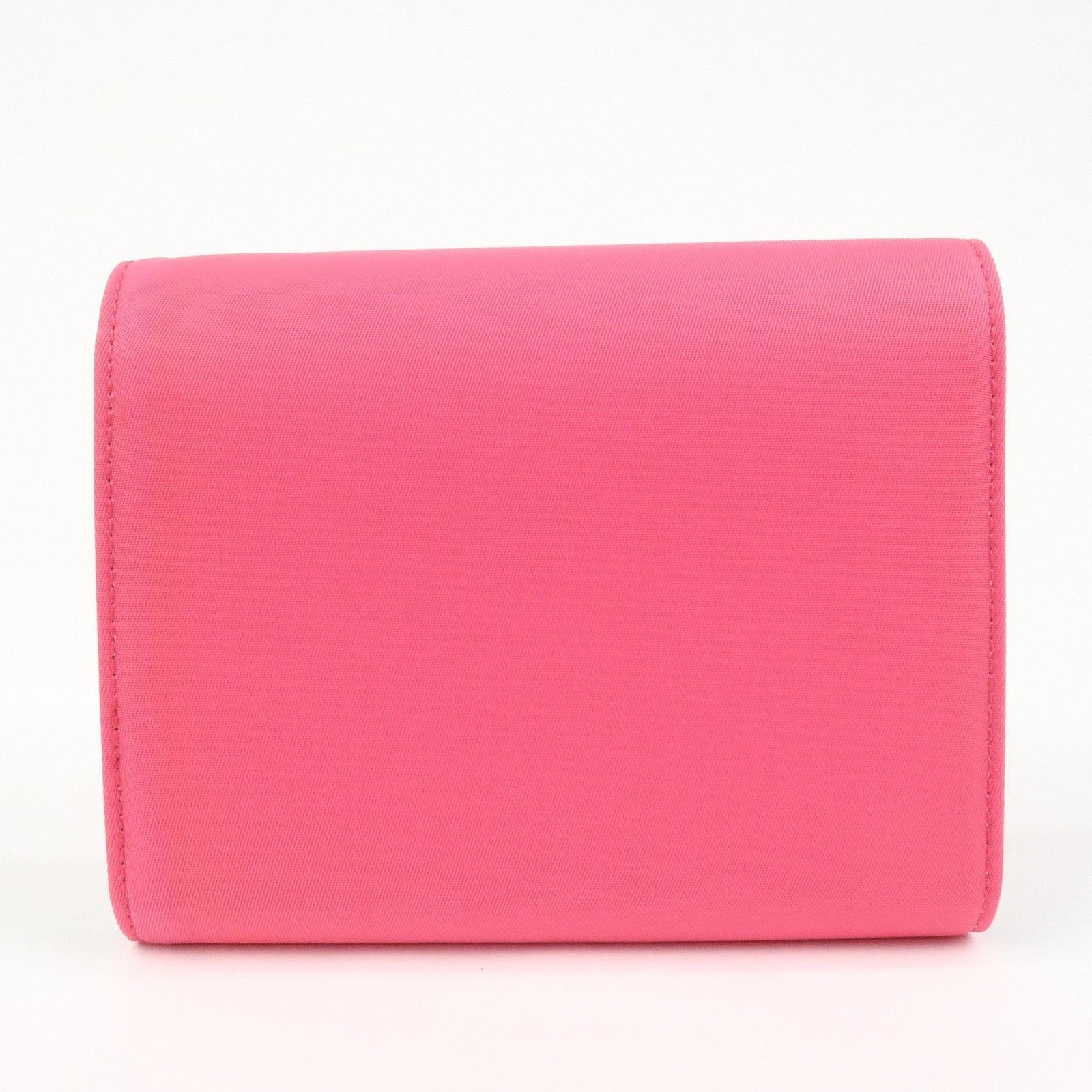 Prada Prada Tessuto Nylon Compact Wallet Pink Size ONE SIZE - 2 Thumbnail