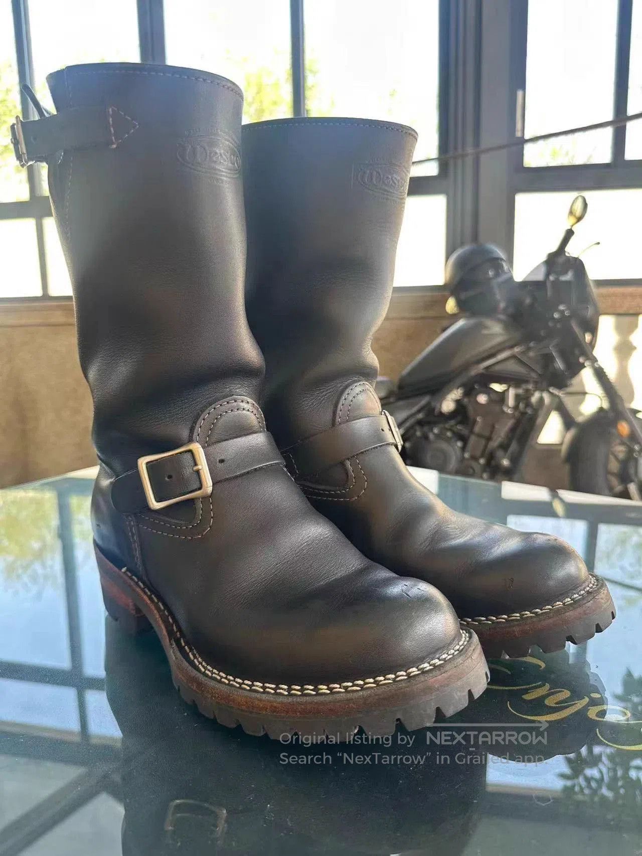 WESCO Brown Leather Buckle Boots Size 8.5. Size US 8.5 / EU 41-42 - 1 Thumbnail
