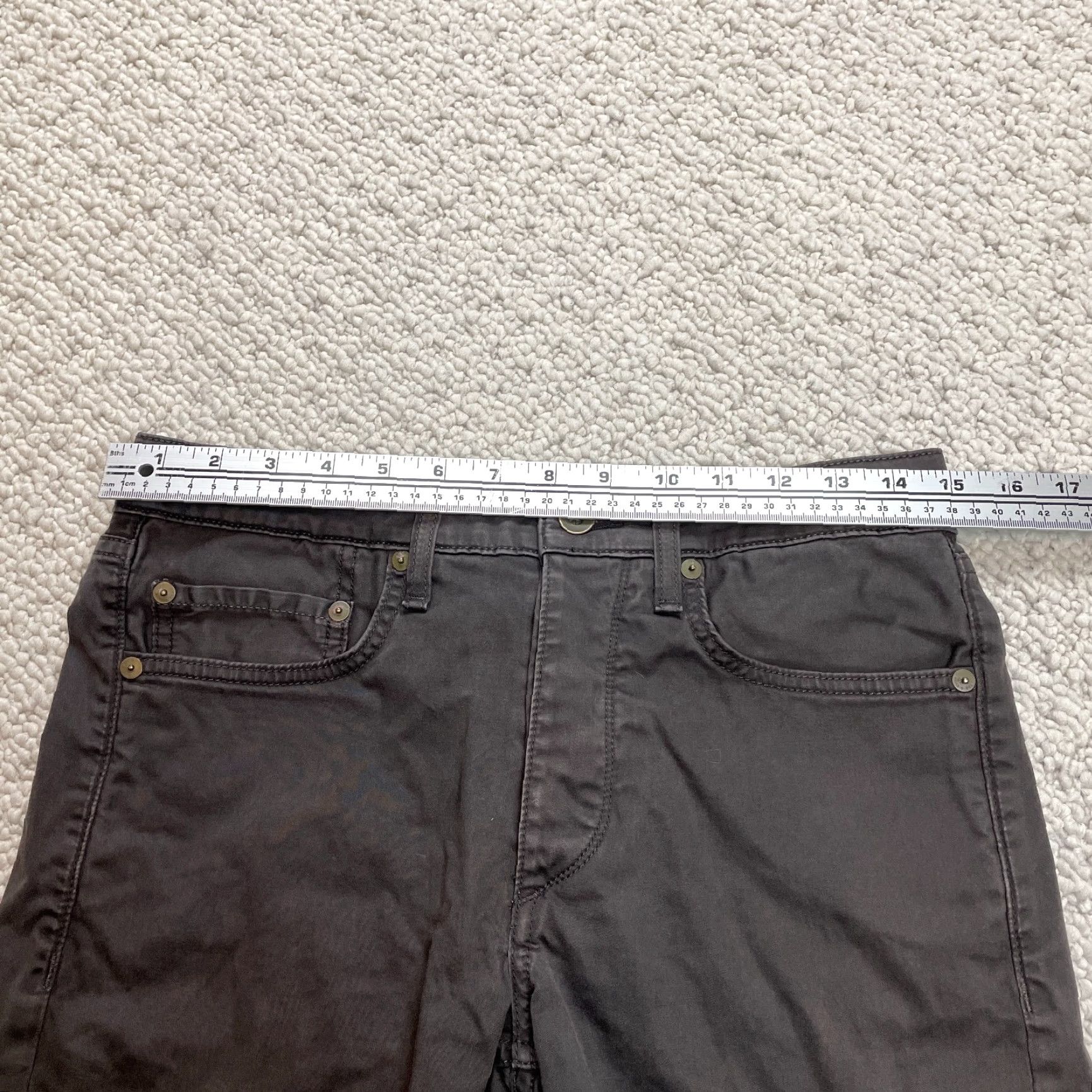 Rag & Bone Rag & Bone Jeans Mens 29 Dark Gray Extra Slim Fit 1 Skinny Pants Slacks 30x32 Size US 29 - 5 Thumbnail