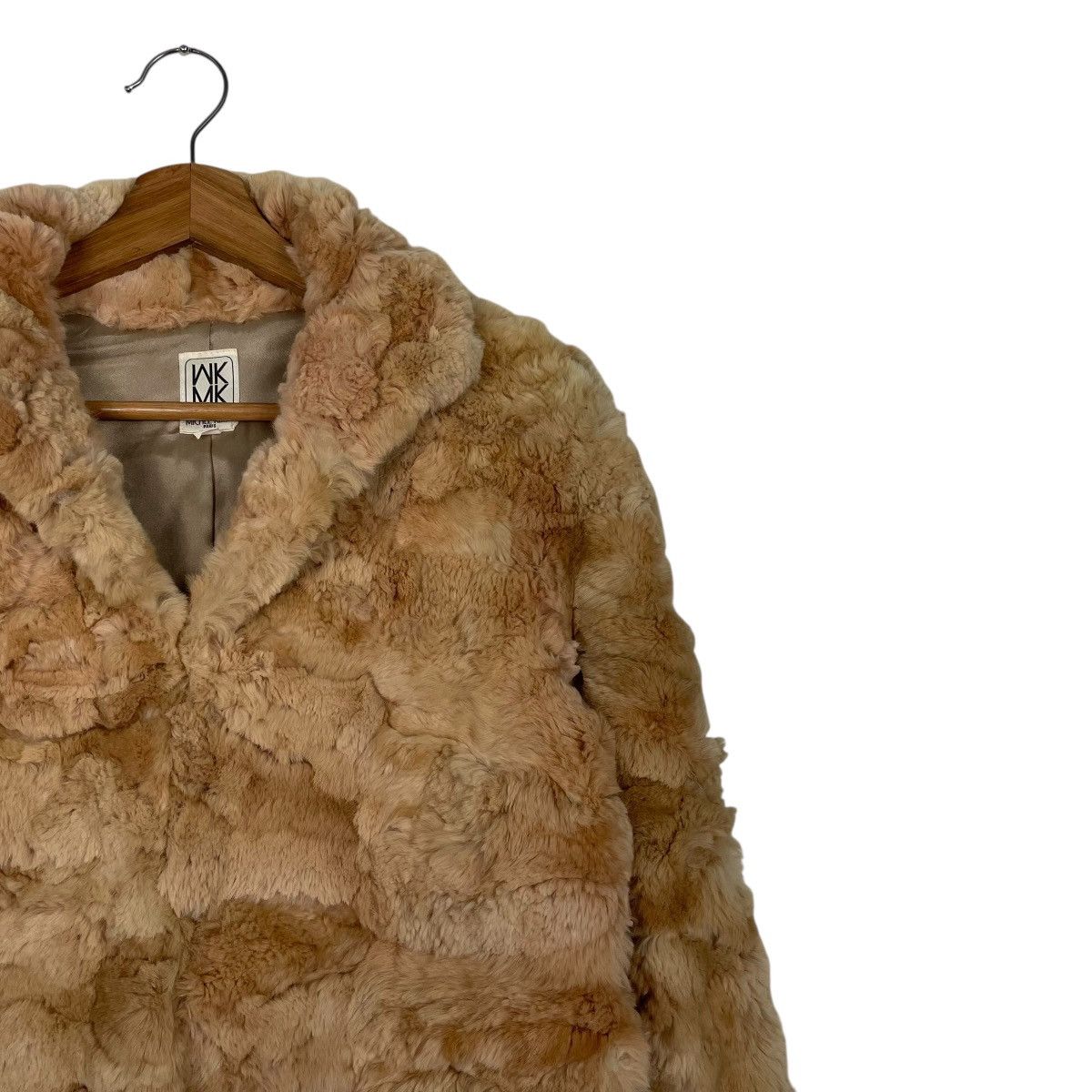 Michel Klein Michel Klein Chunky Brown Rabbit Fur Coat Size S / US 4 / IT 40 - 5 Thumbnail