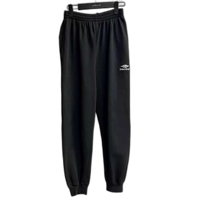 Balenciaga Balenciaga Black Embroidered Logo Sweatpants-2505 Size US 30 / EU 46 - 1 Thumbnail