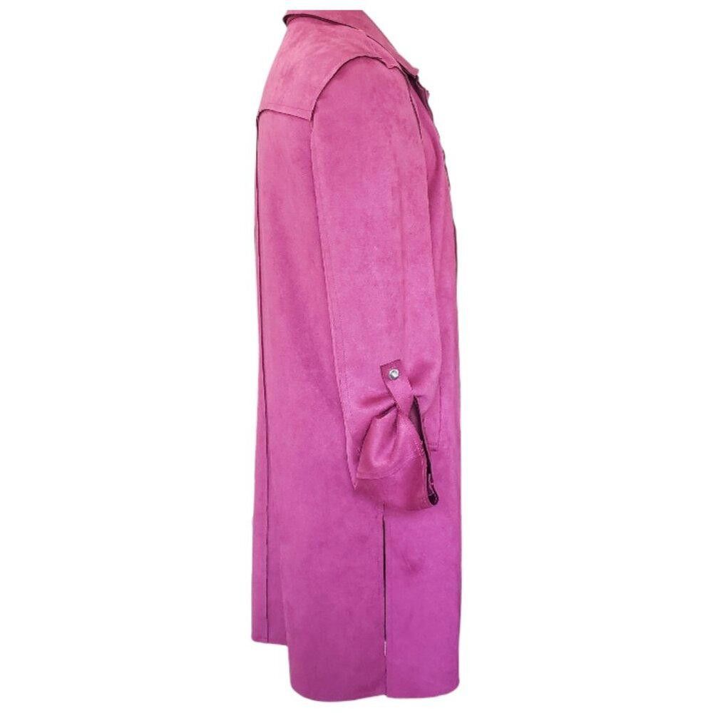 Designer CT1173 Tahari Faux Suede Blazer with Slits & Pockets S/P Size S / US 4 / IT 40 - 4 Thumbnail