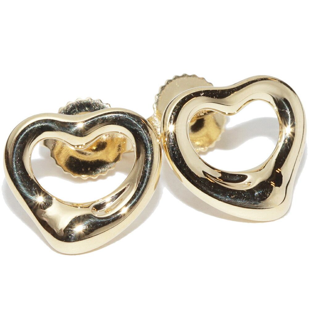 Tiffany & Co. Tiffany & Co. Tiffany & Co. Elsa Peretti Open Heart Au750 Earrings Crocodile skin Earrings DUTY FREE for USA Size ONE SIZE - 1 Thumbnail