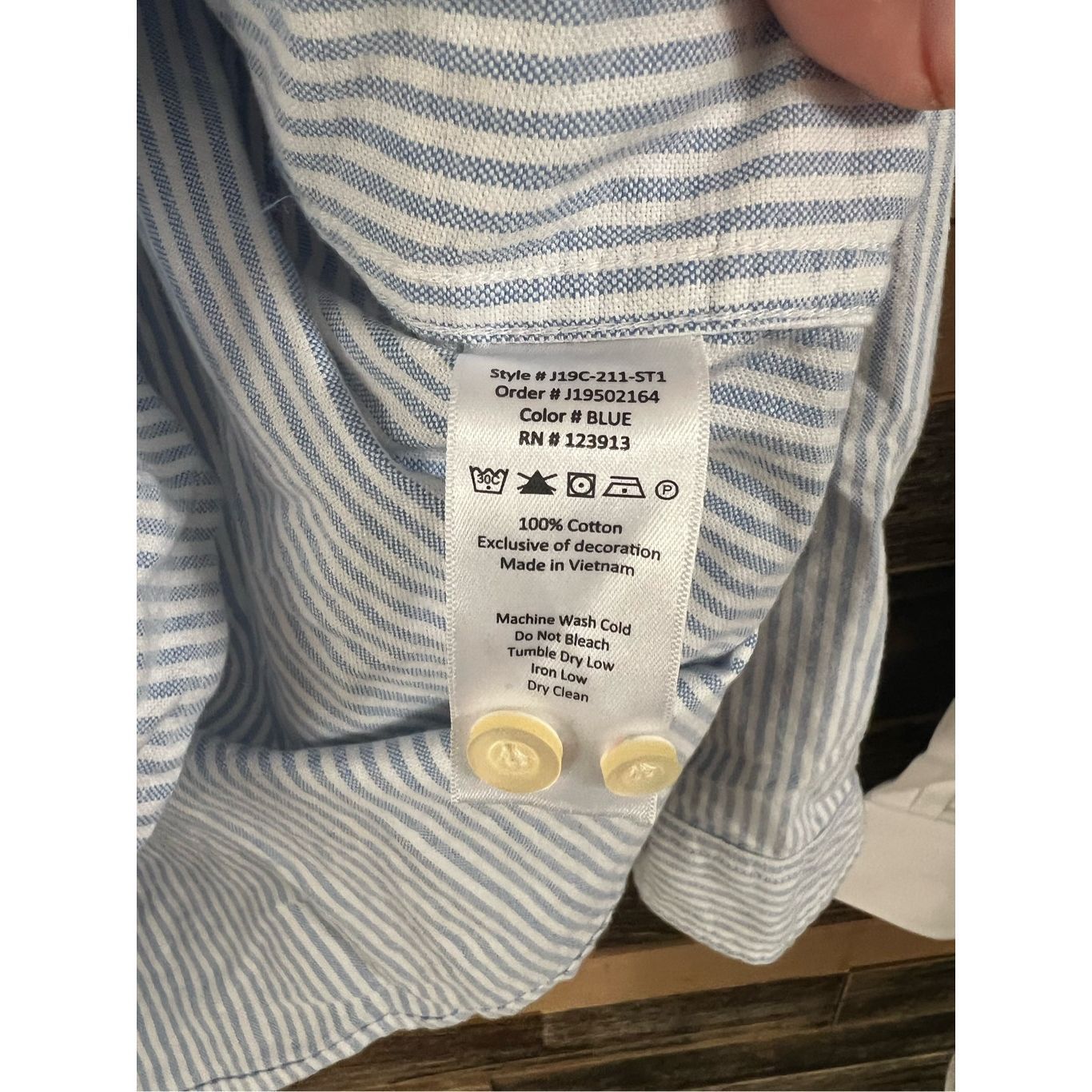 JACHS NY Jachs NY NWT Button Down Shirt Mens Blue Stripe long sleeve sz S Size US S / EU 44-46 / 1 - 5 Thumbnail