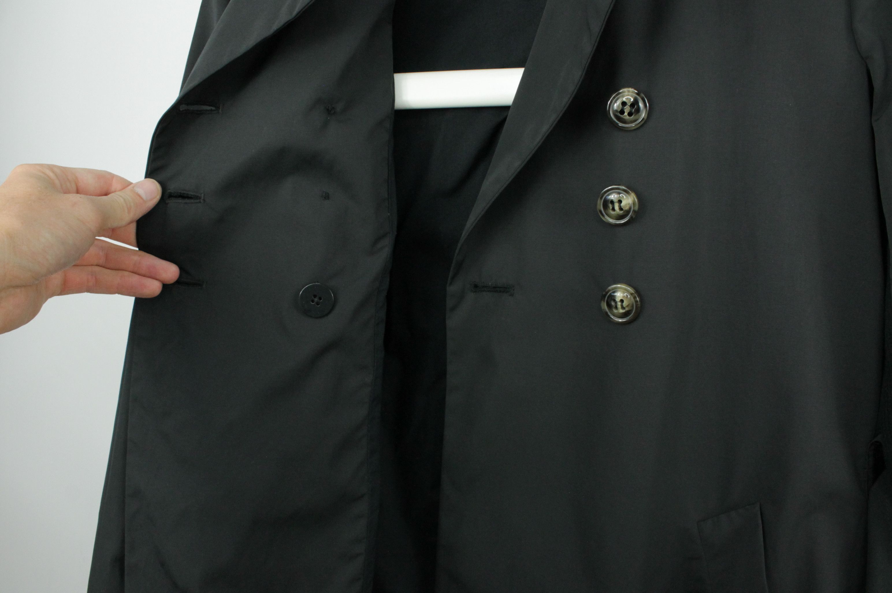 Joseph Joseph Double-Breasted Black Cotton Belted Trench Coat Size M / US 6-8 / IT 42-44 - 8 Thumbnail