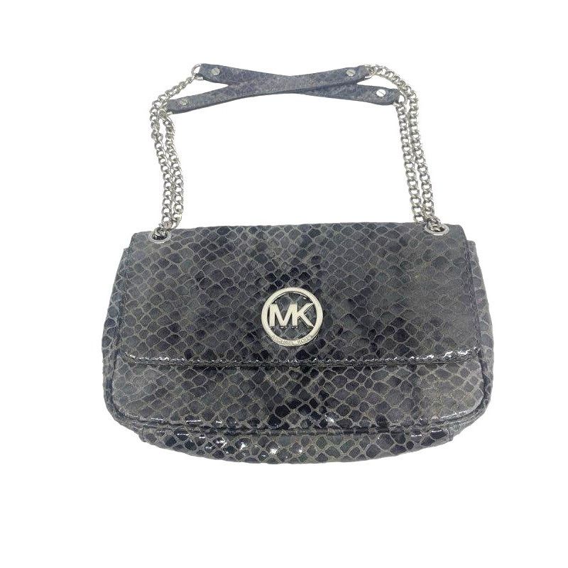 Michael Kors Michael Kors Fulton Python Embossed Leather Chain Strap Bag Size ONE SIZE - 12 Thumbnail
