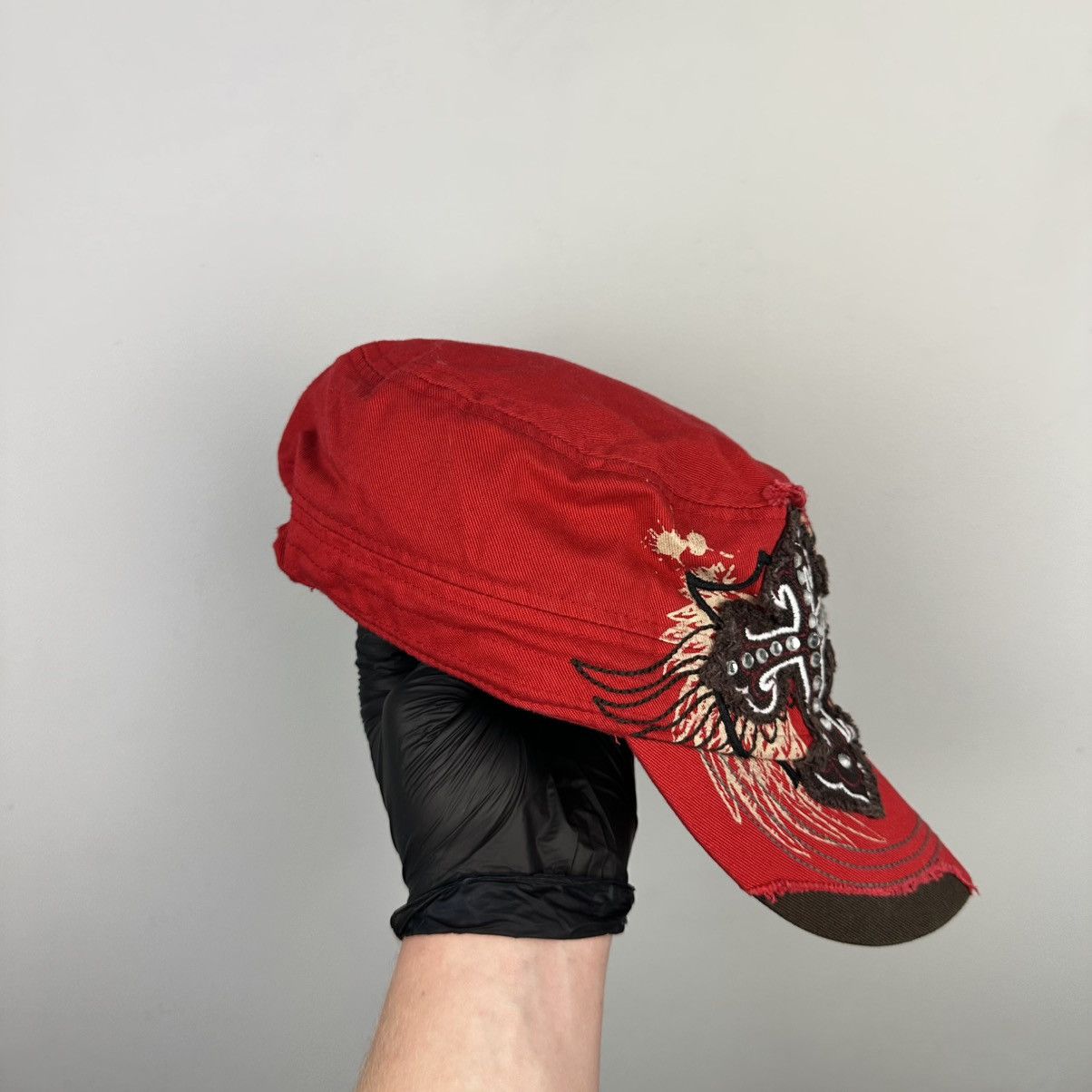 Vintage Vintage 90’s Cross On Red Army Cadet Y2K Ref Cap Size ONE SIZE - 10 Thumbnail