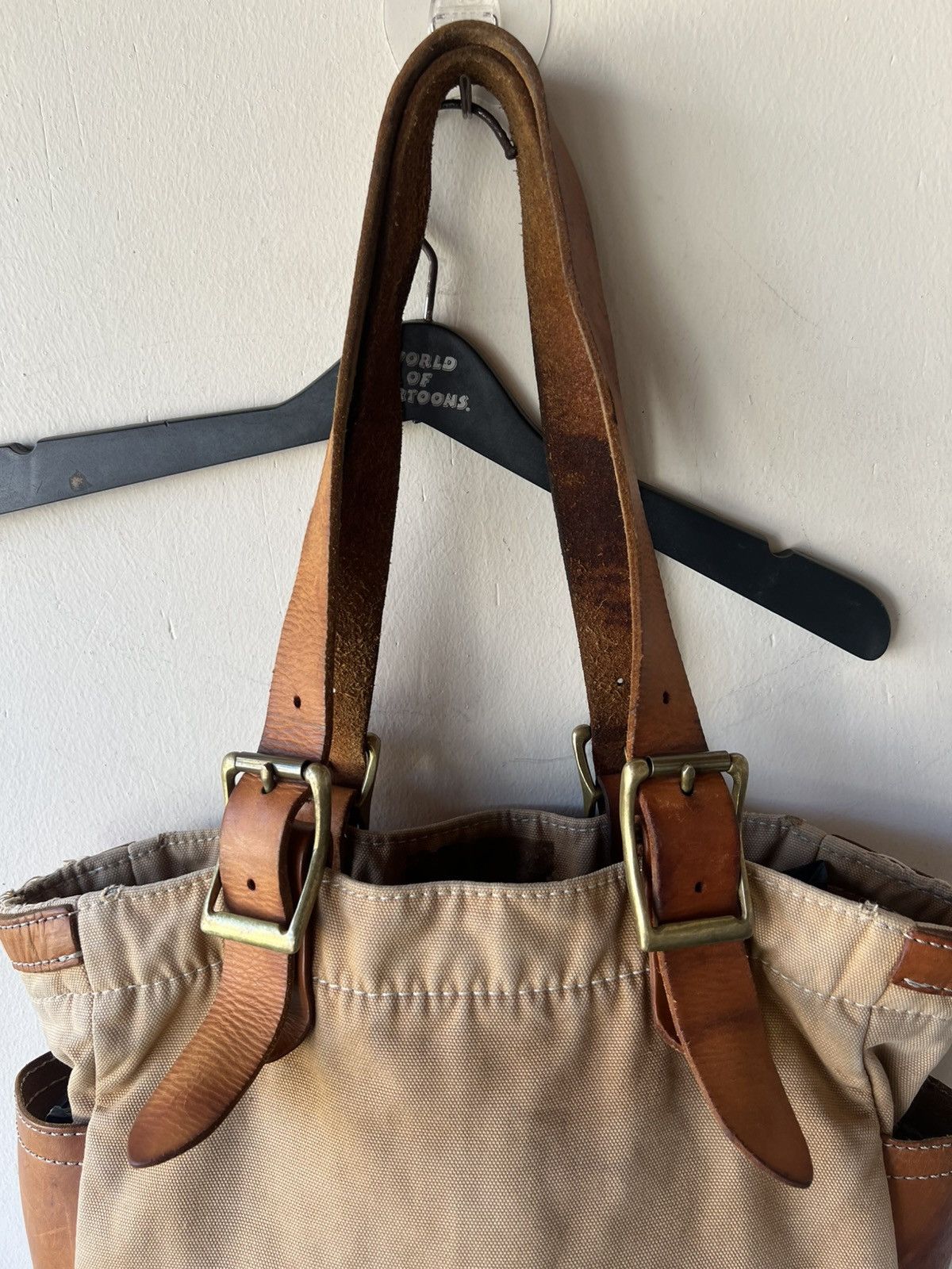 Bronson MFG. CO. Vintage Bronson Leather Distressed Heavy Leather Tote Bag Size ONE SIZE - 22 Thumbnail