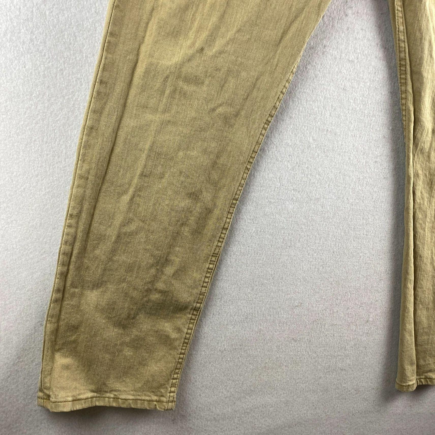 Wrangler Wrangler Jeans Mens 38 Beige Straight Distressed Denim Light Wash Pants Size US 38 / EU 54 - 5 Thumbnail