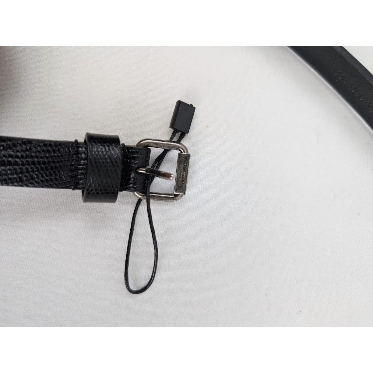 Saint Laurent Paris o1rshd1 Size: 100cm / Belt in Black Size 40 - 4 Thumbnail