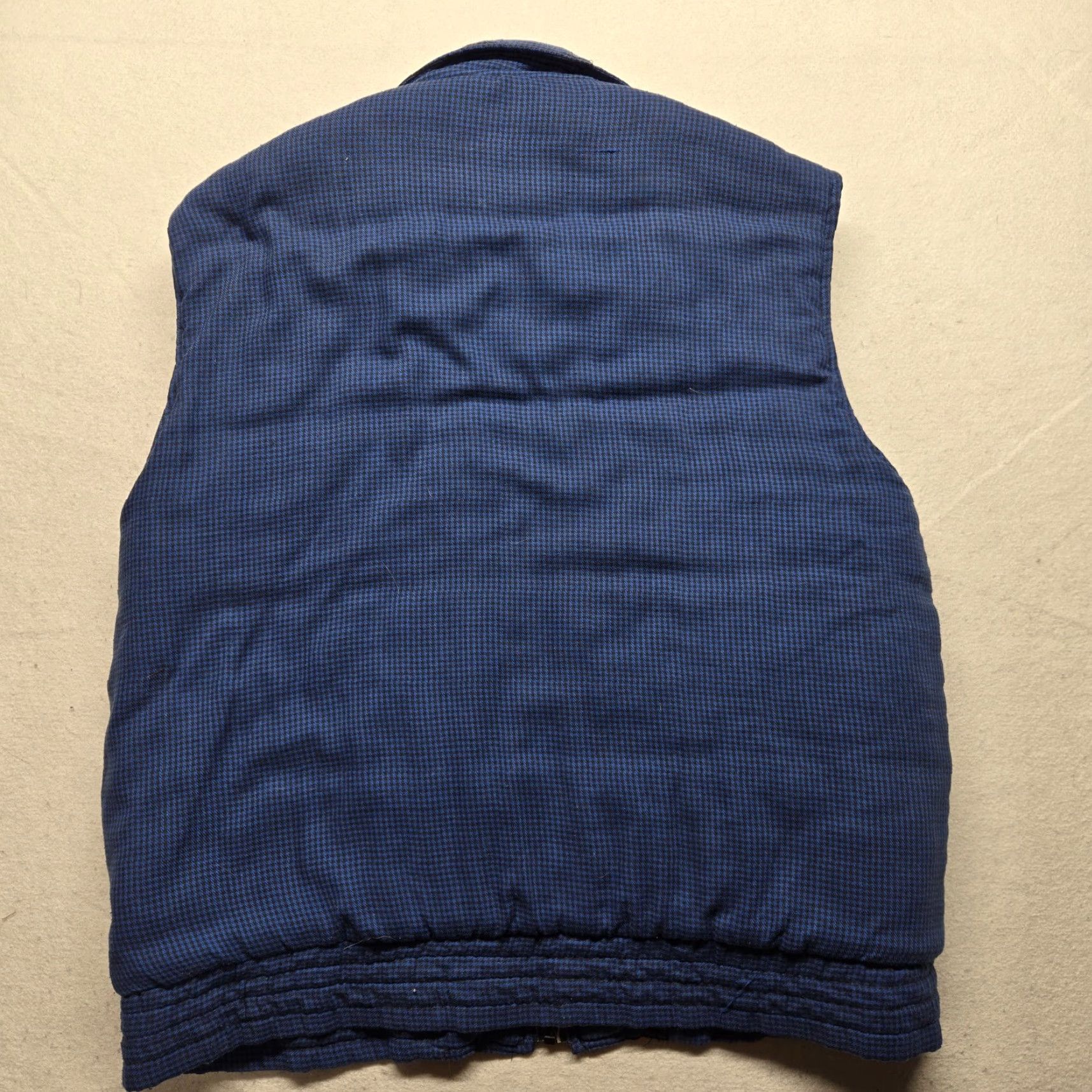 Vintage Branded Lion Vest L Men Blue Check Full Zip Mock Neck Polyester Blend Sleeveless Size US L / EU 52-54 / 3 - 7 Thumbnail
