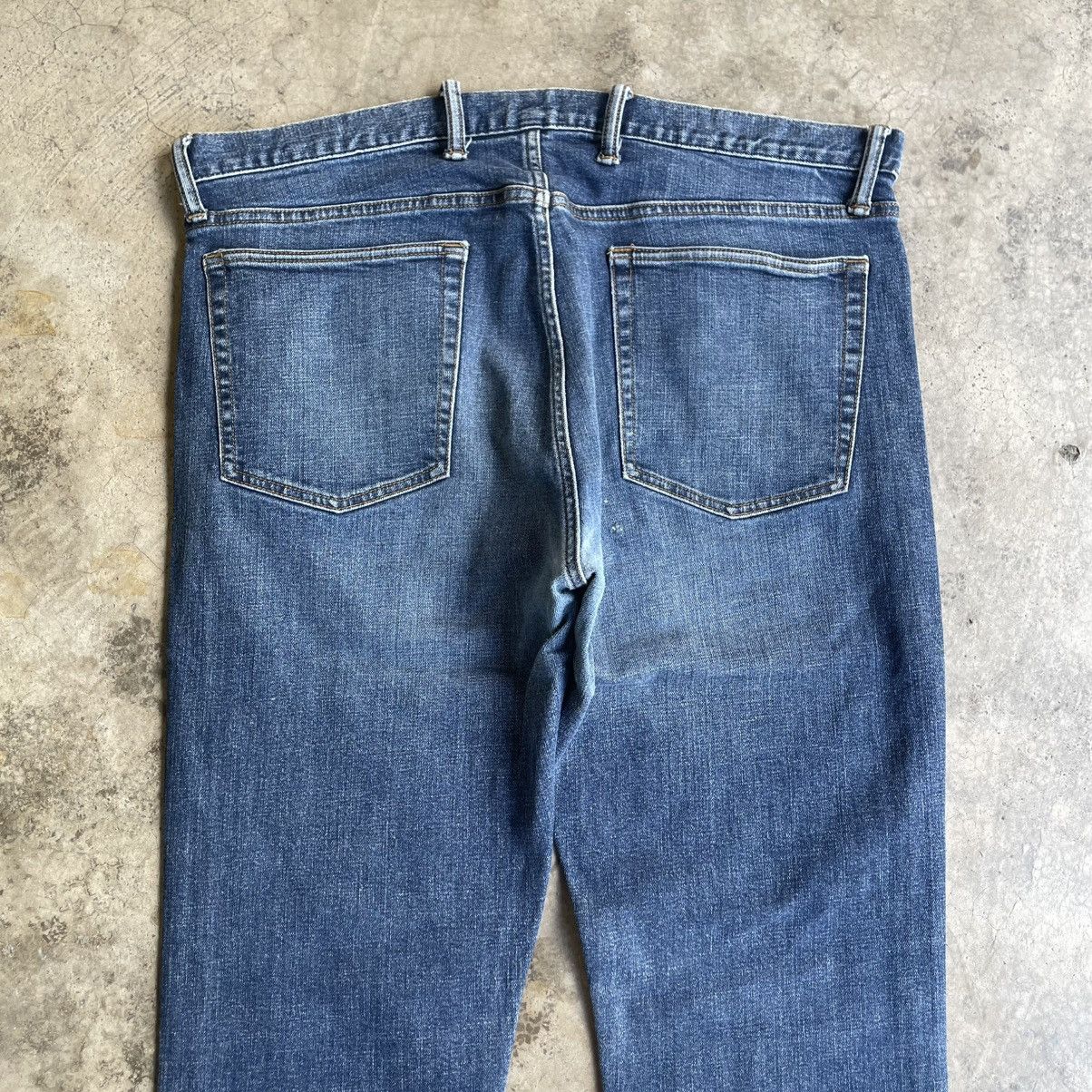 Gap 🔥Vintage GAP Stoned Washed Ripped Distress Denim Jeans Size US 38 / EU 54 - 5 Thumbnail