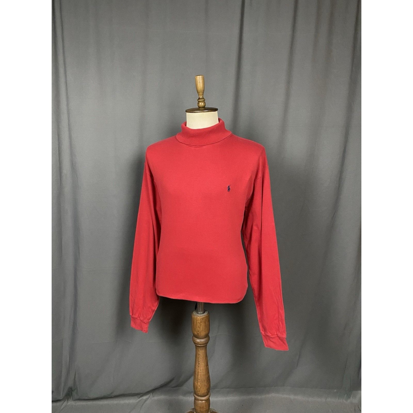 Polo Ralph Lauren Polo by Ralph Lauren Vintage Men's Red Turtleneck Sweater Si Size US XXL / EU 58 / 5 - 4 Thumbnail