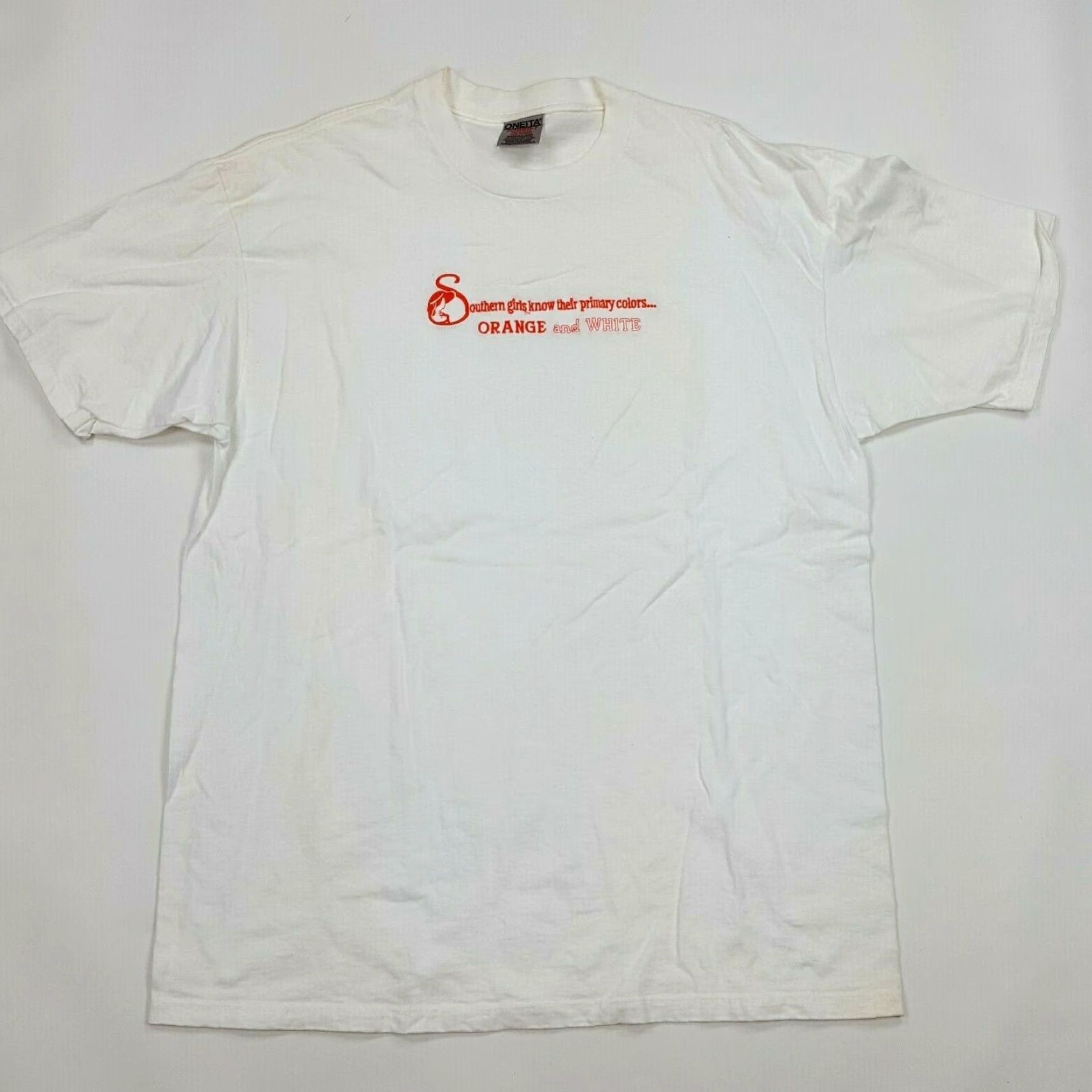 Vintage VINTAGE Southern Girl Tennessee Volunteers Size XL Football College T Shirt Men White 90s Retro Graphic Print Crew Neck Short Sleeve XL Mens Size US XL / EU 56 / 4 - 2 Thumbnail