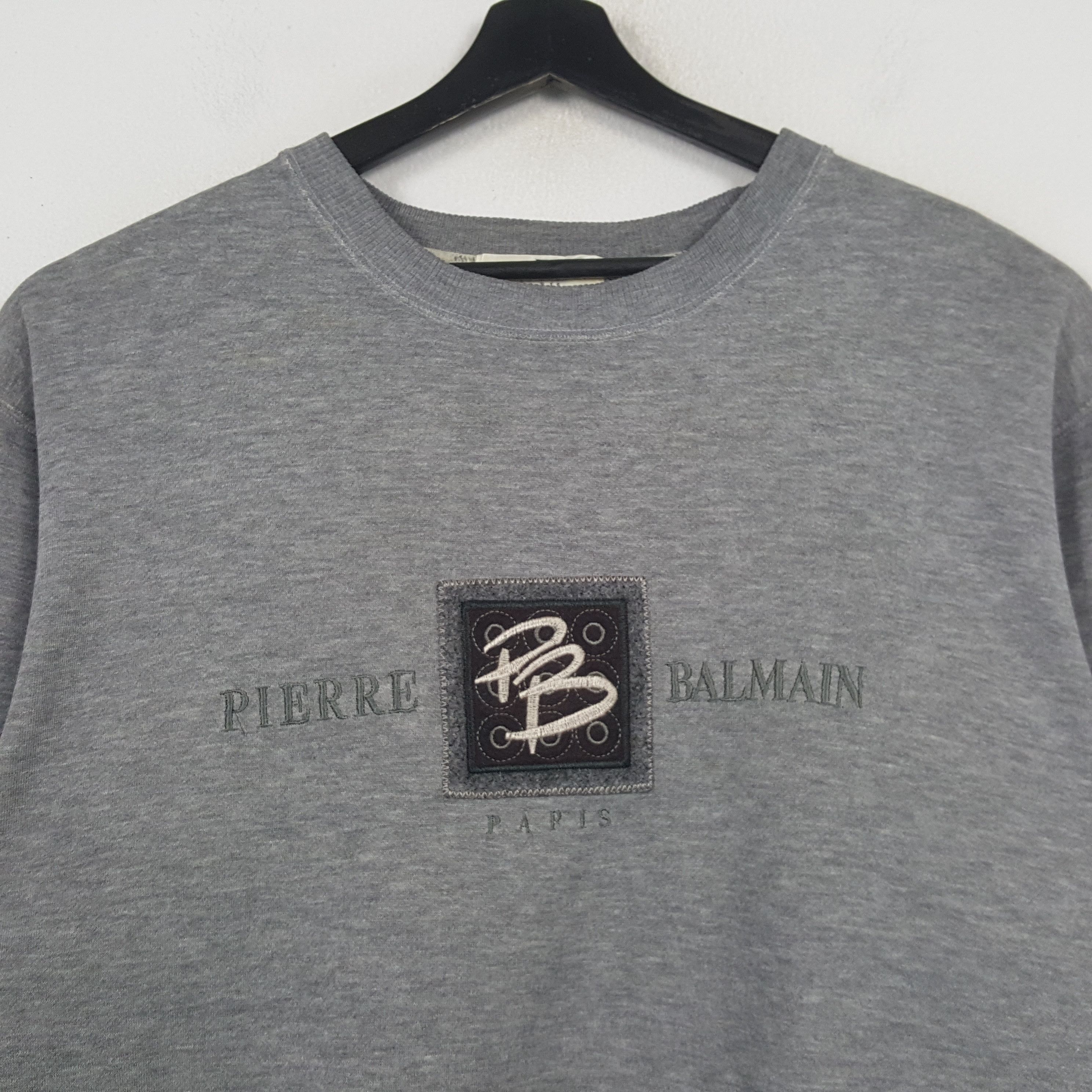 Pierre Balmain PIERRE BALMAIN Logo Spellout Design Sweatshirt C291N31 Size US L / EU 52-54 / 3 - 2 Thumbnail