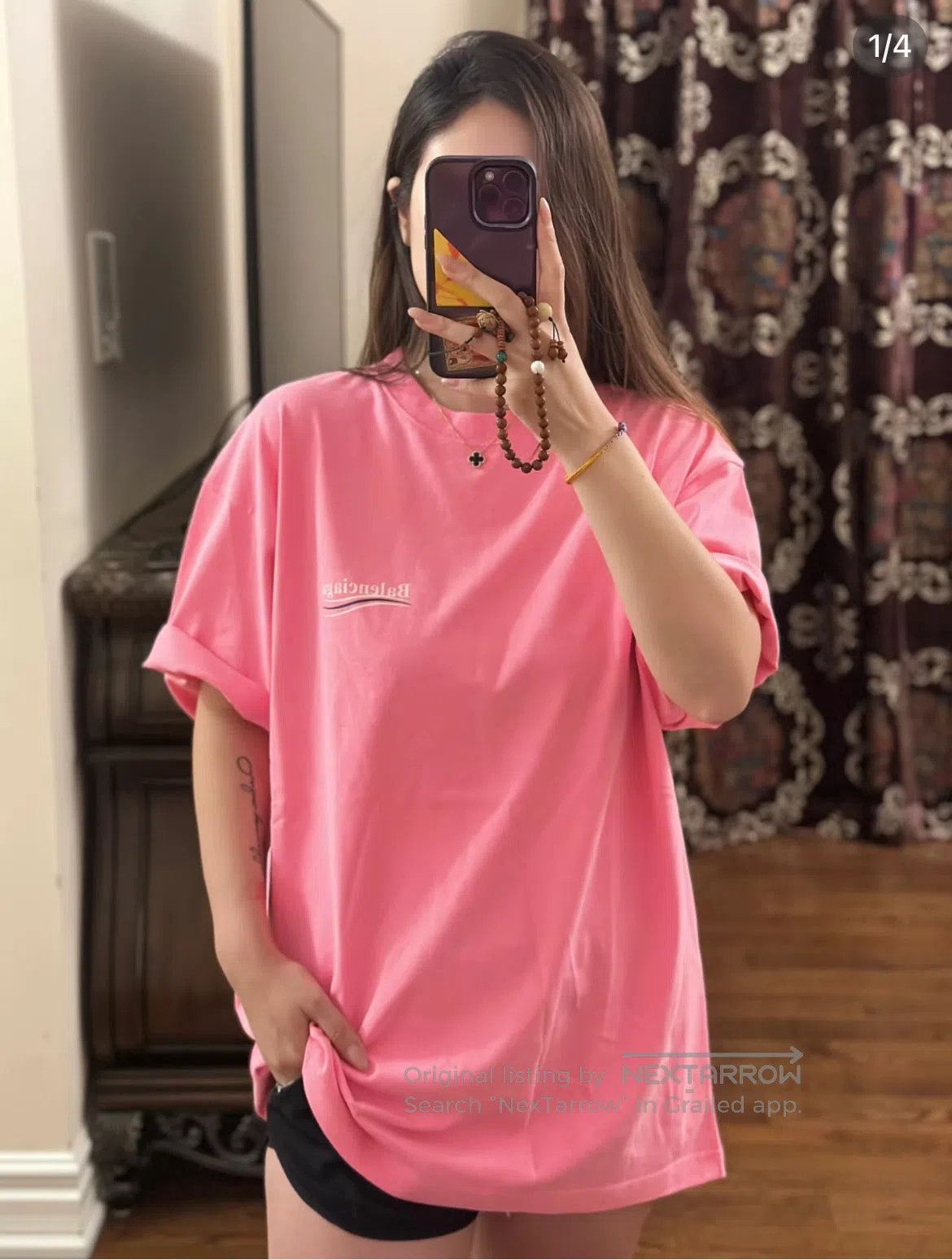 Balenciaga Balenciaga Pink Vintage Wave Coca-Cola Logo Short Sleeve Size US S / EU 44-46 / 1 - 7 Thumbnail