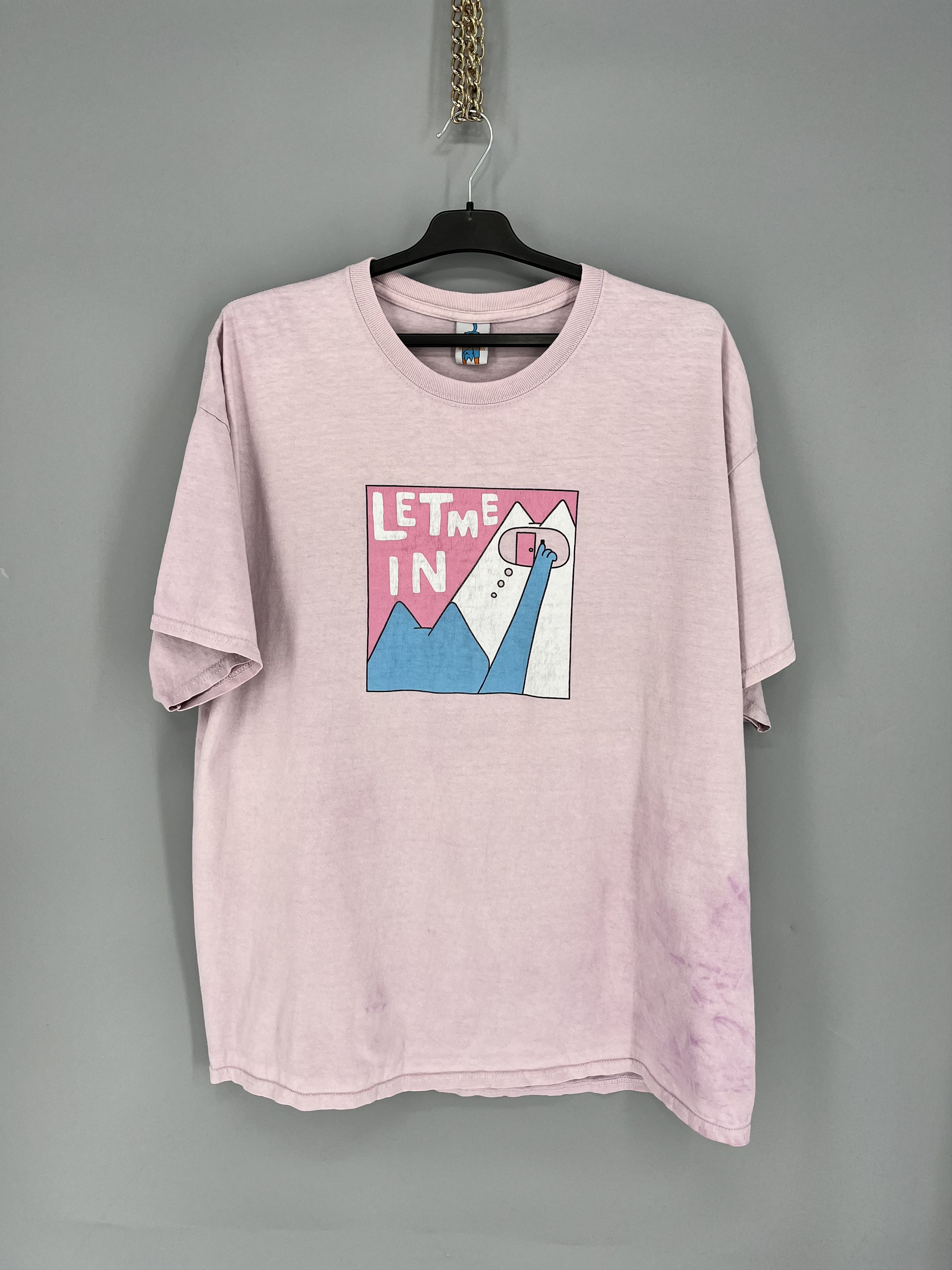 RIPNDIP Vintage Leon Karssen Cat "let Me In” Pink T-Shirts Size XXL Size US XXL / EU 58 / 5 - 1 Thumbnail