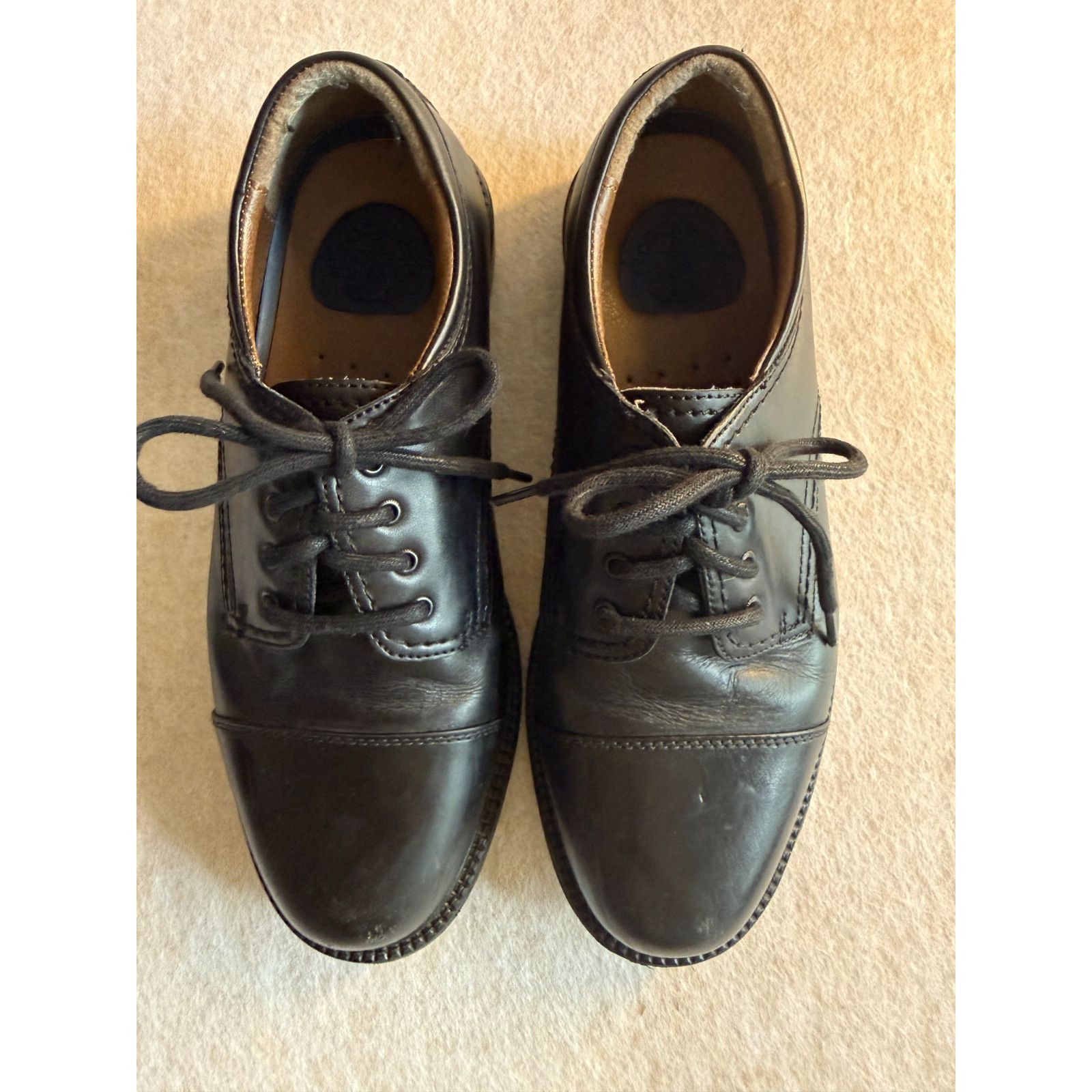 Dockers Dockers Men’s Black Leather Dress Shoes Size 8M Lace Up Cap Size US 8 / EU 41 - 3 Thumbnail