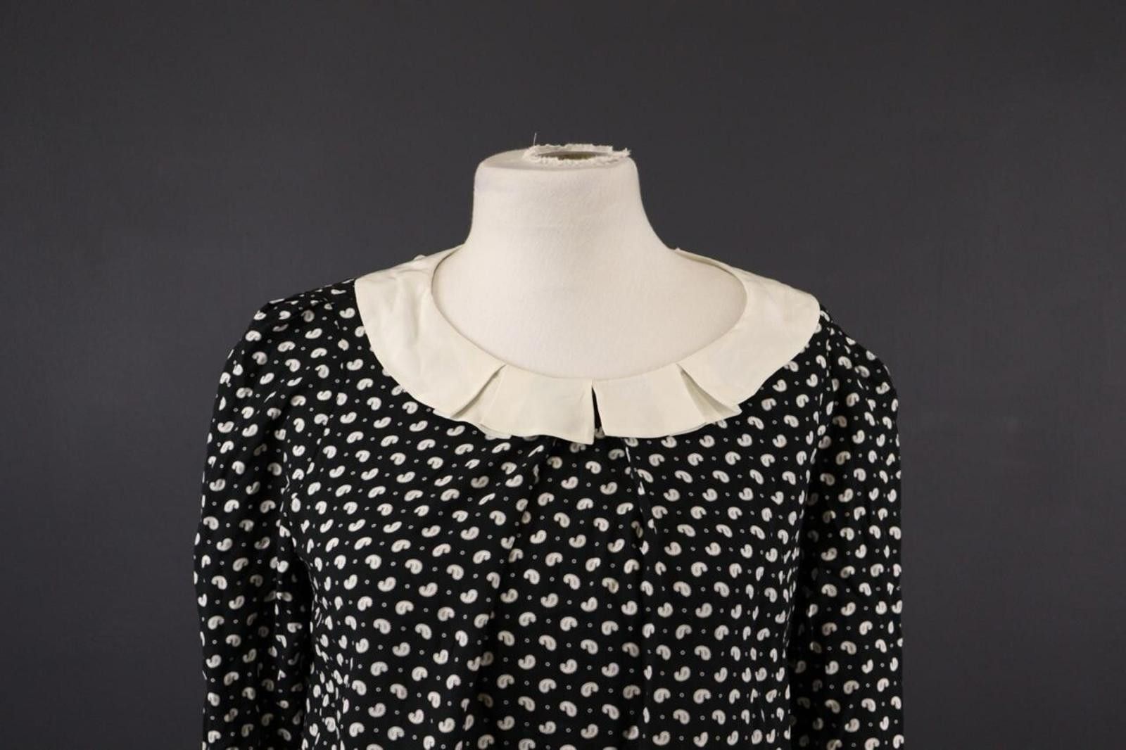 Designer Claudie Pierlot Black White Lagenlook Blouse Shirt Size 38 Size M / US 6-8 / IT 42-44 - 3 Thumbnail