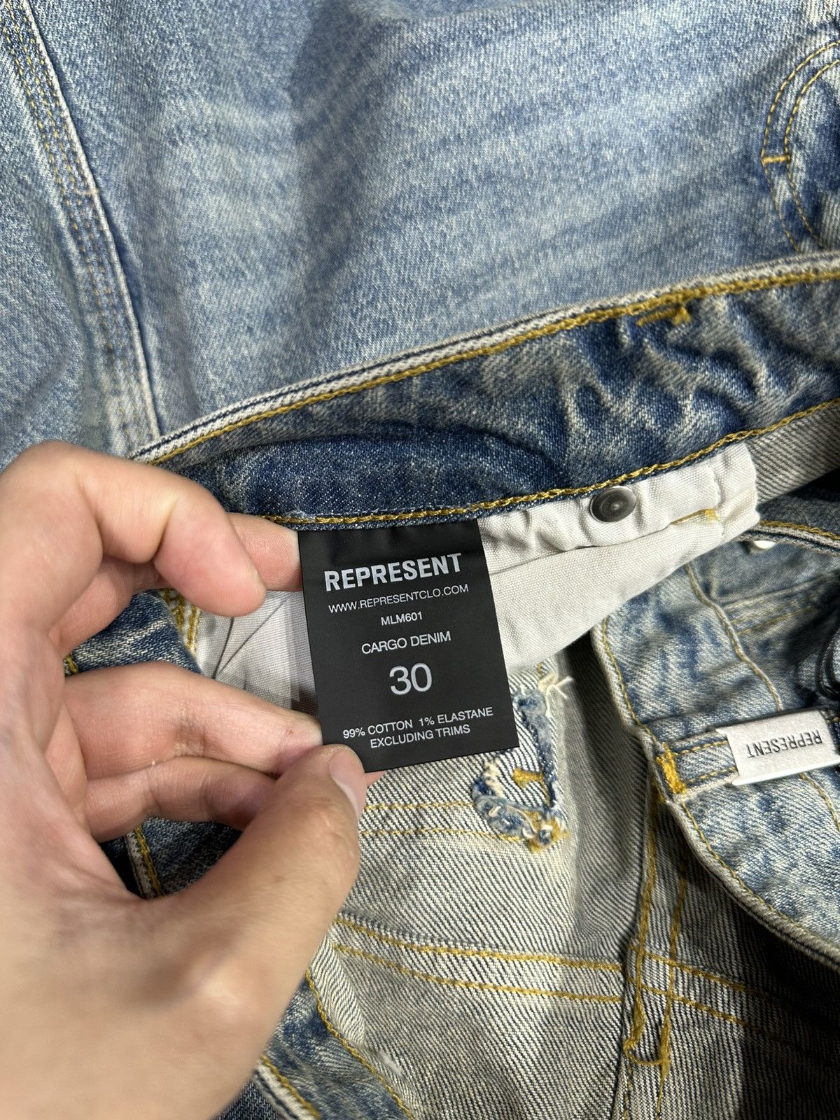 Represent Clo. Represent R3 Cargo Denim Jeans Size US 30 / EU 46 - 9 Thumbnail