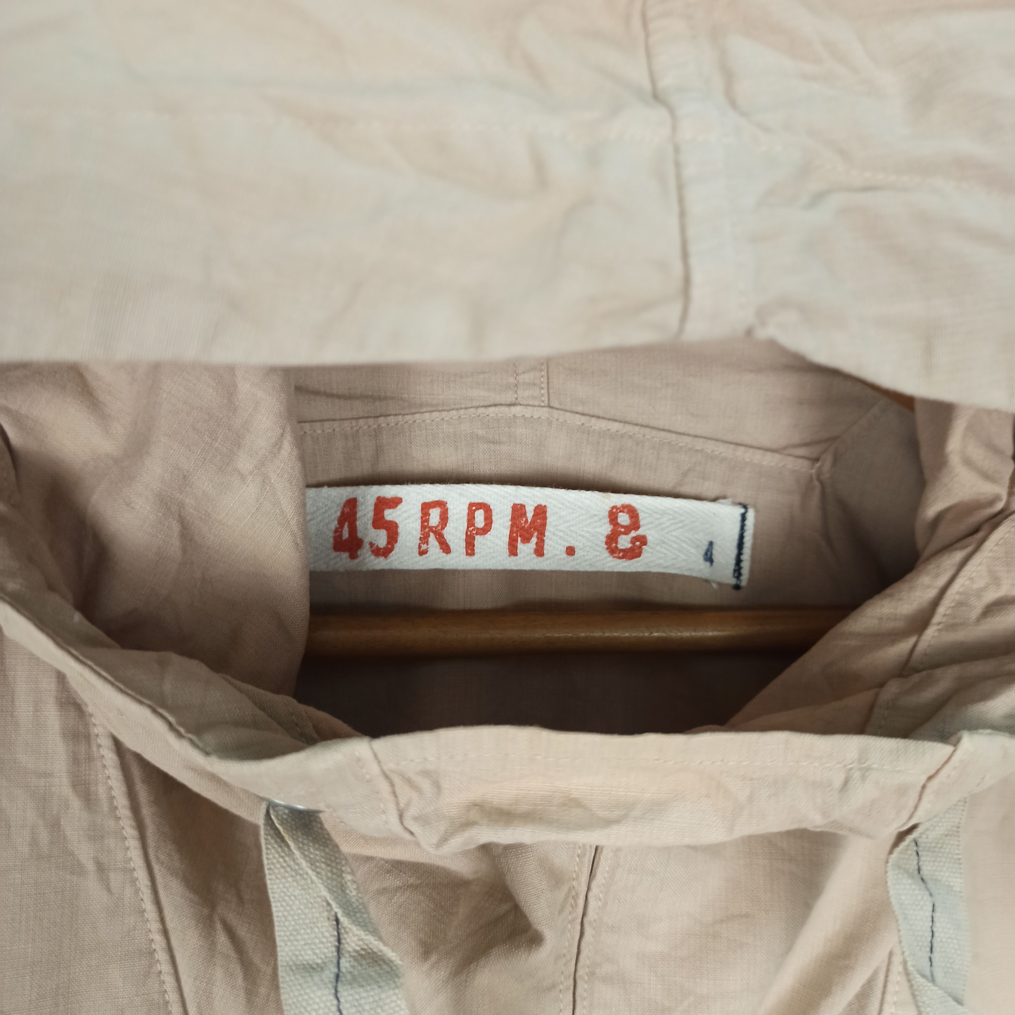 45rpm Rare XL 45rpm Anorak Parka Military Beige Smock Size US XL / EU 56 / 4 - 7 Thumbnail