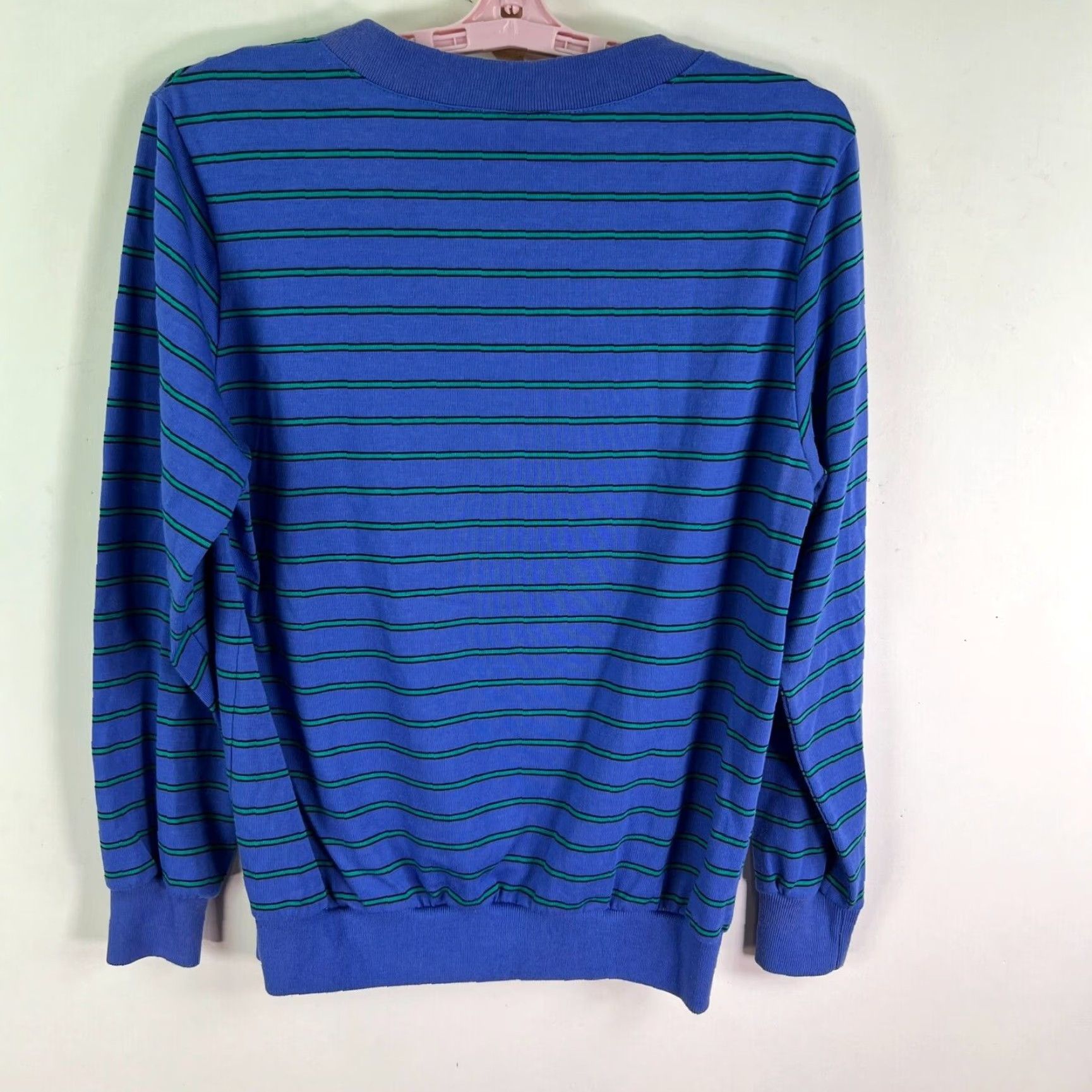 Jantzen VINTAGE Jantzen Striped Knit Sweater Womens Size M Blue/Green Pullover Made in USA Size M / US 6-8 / IT 42-44 - 7 Thumbnail