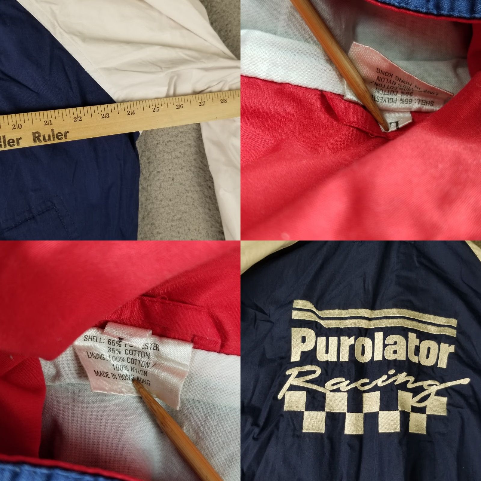 Vintage VINTAGE Racing Jacket Men XL Blue 80s 90s Cars Sports All Seasons Cold Weather Size US XL / EU 56 / 4 - 8 Thumbnail