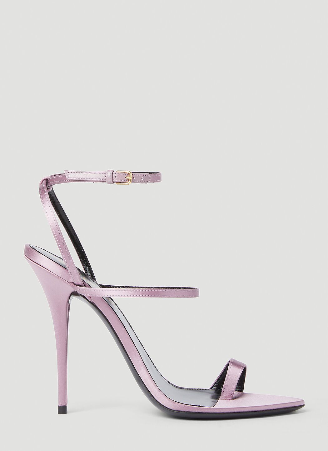 Saint Laurent Paris o1s1wg111024 Dive Sandals in Silk Satin in Ancient Pink Size US 9 / IT 39 - 1 Thumbnail