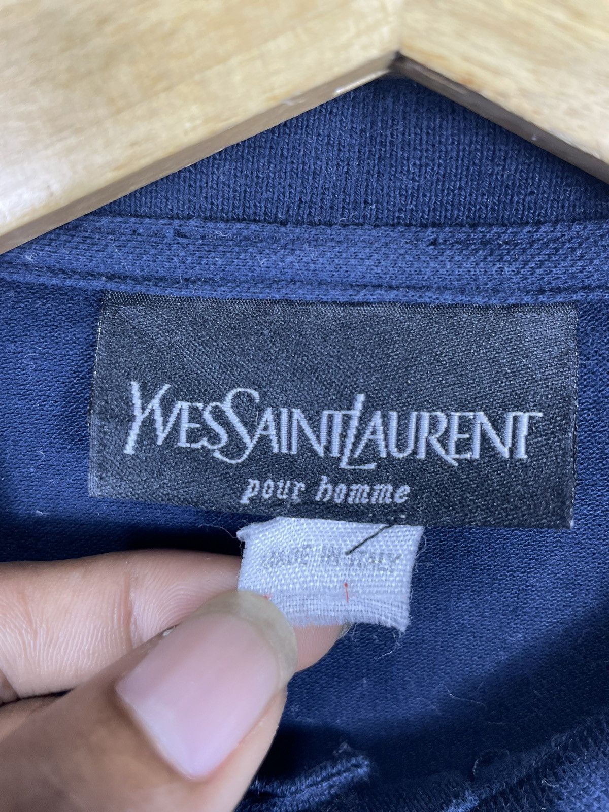 Yves Saint Laurent Vintage 90s YVES SAINT LAURENT Long Sleeve Polo Shirt Size US M / EU 48-50 / 2 - 4 Thumbnail