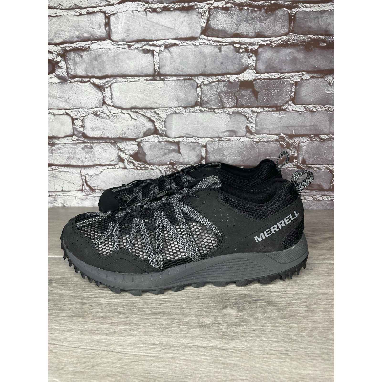 Merrell Merrell Wildsport Aerosport Black Synthetic Lace Hiking Outd Size US 11.5 / EU 44-45 - 1 Thumbnail