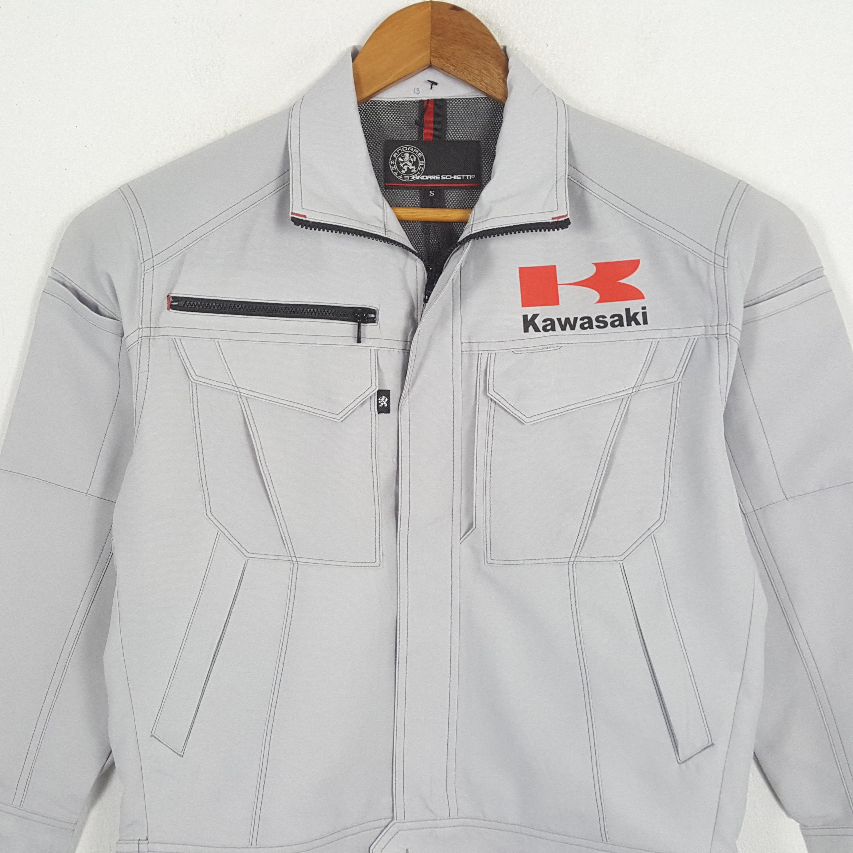 Japanese Brand × Vintage Vintage KAWASAKI Japanese Motorcycle Racing Custom Jacket Size US M / EU 48-50 / 2 - 4 Thumbnail
